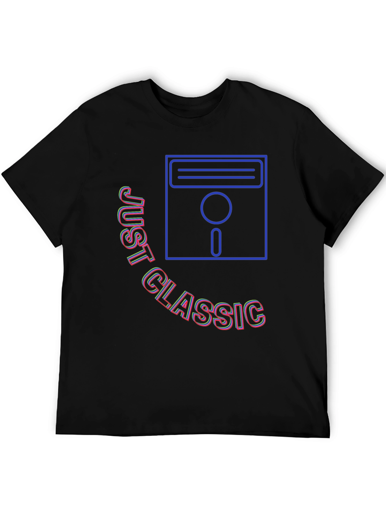 Just Classic Retro Floppy Disk Graphic T-Shirt
