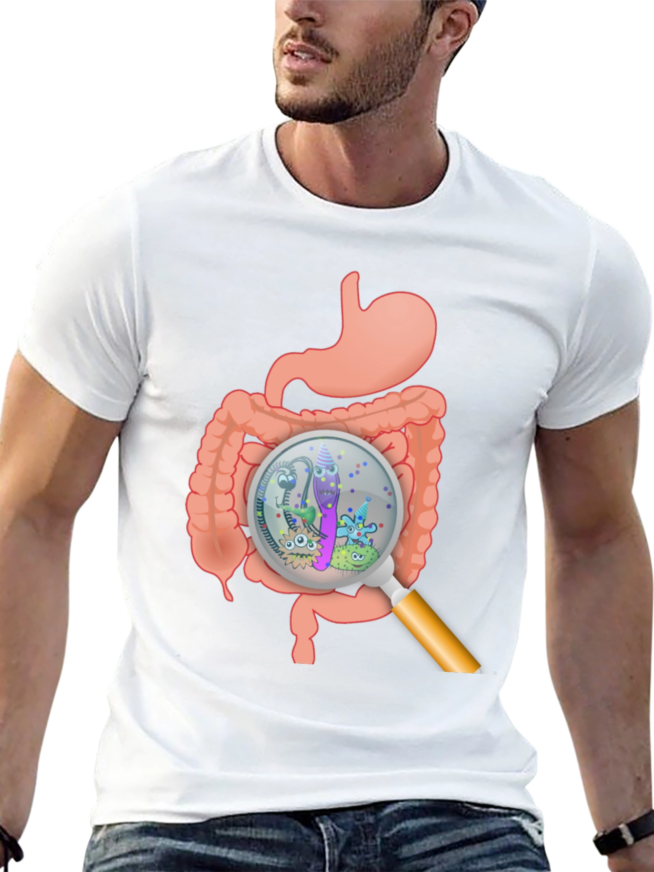 Gut Microbiome T-Shirt - Digestive System Tee