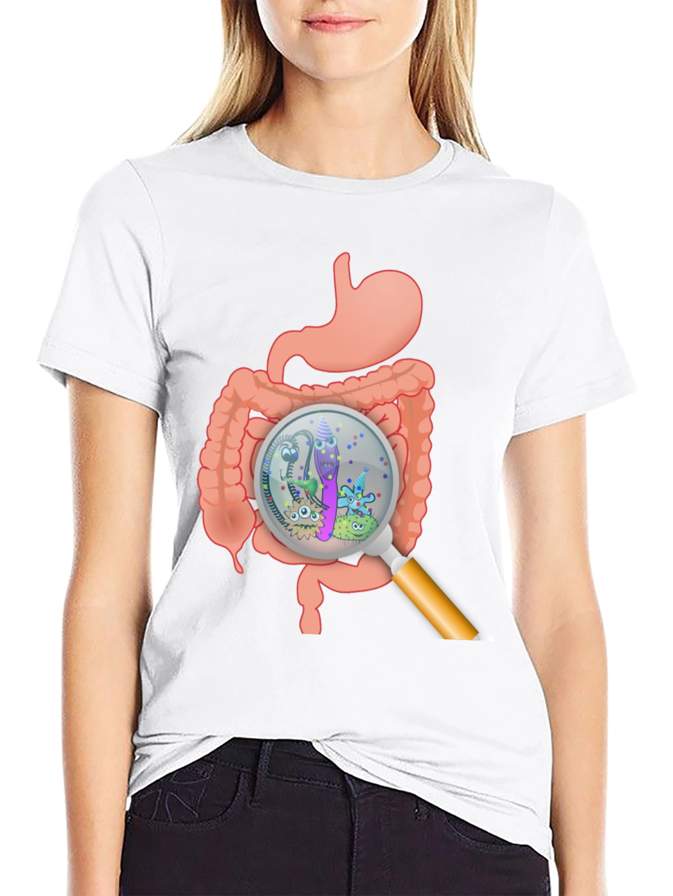 Gut Microbiome T-Shirt - Digestive System Tee