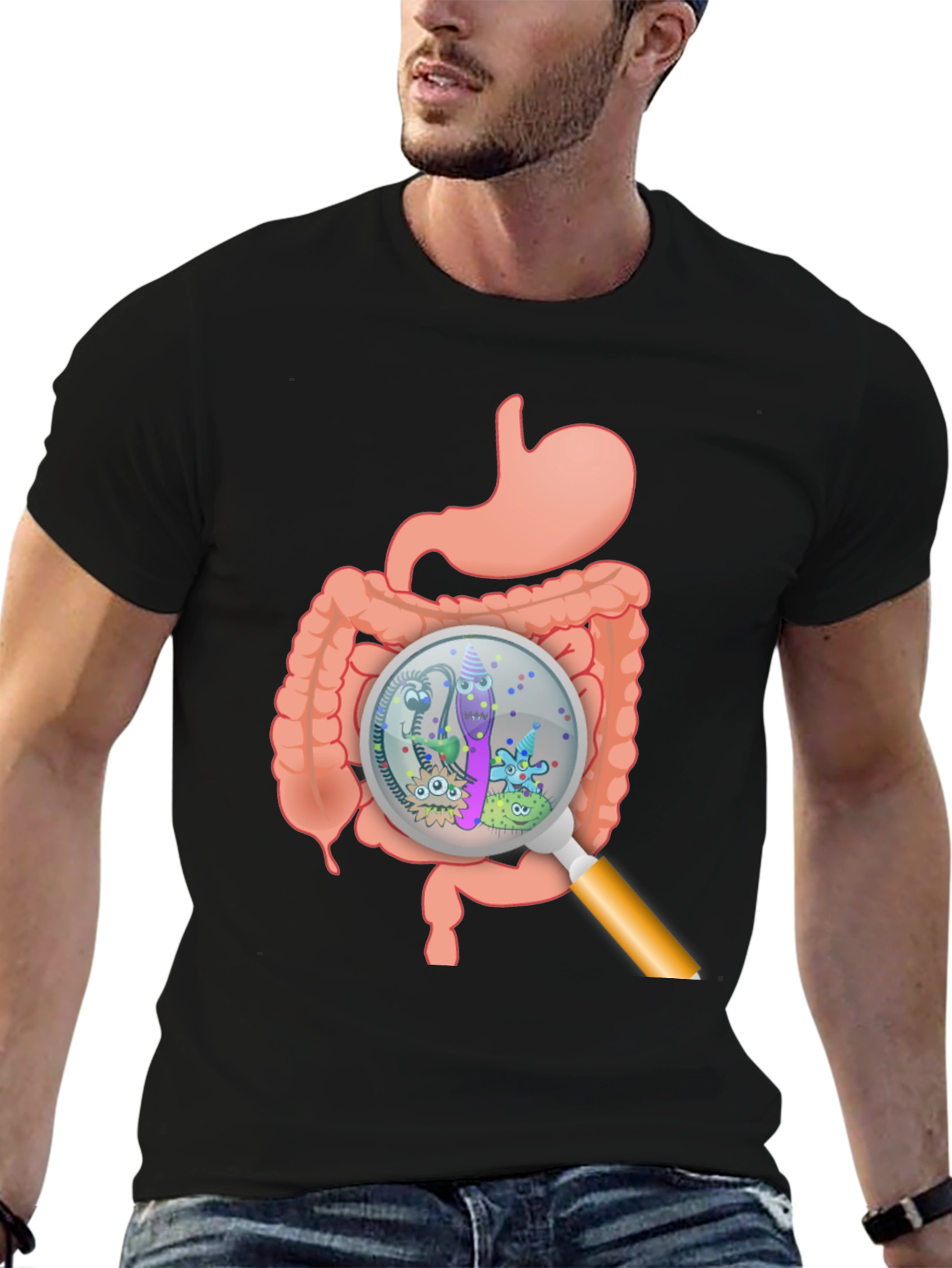 Gut Microbiome T-Shirt - Digestive System Tee