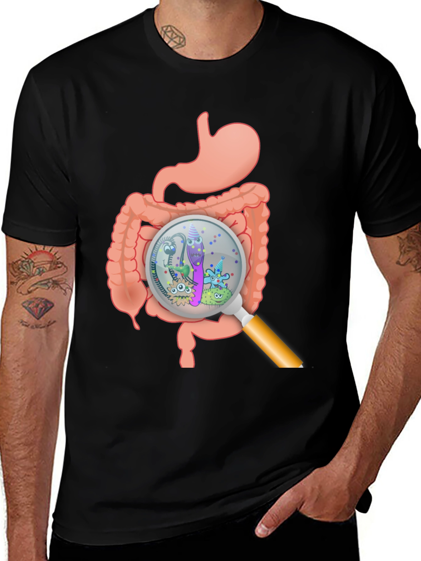 Gut Microbiome T-Shirt - Digestive System Tee