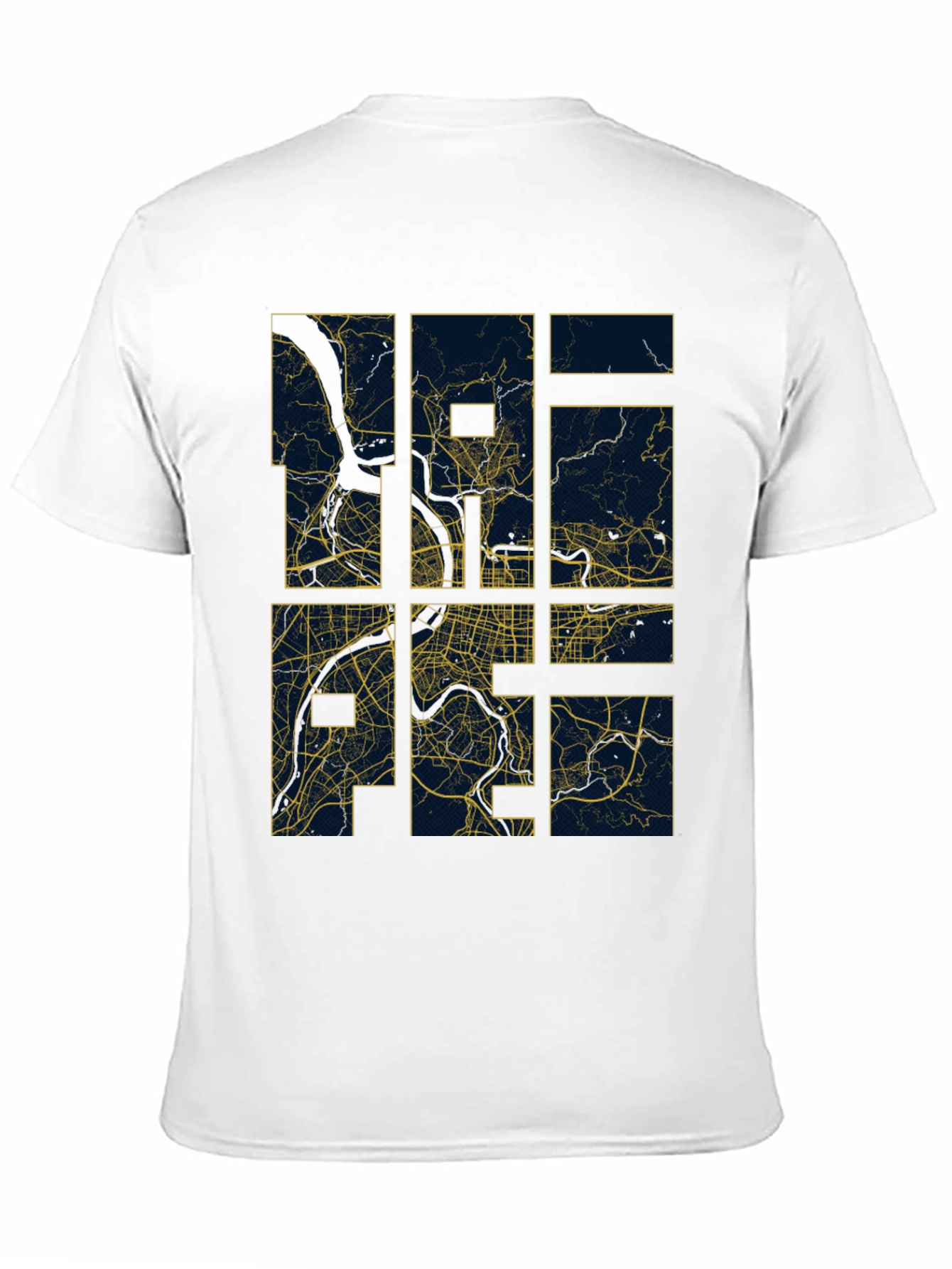 Abstract City Map Graphic Tee - Modern Style
