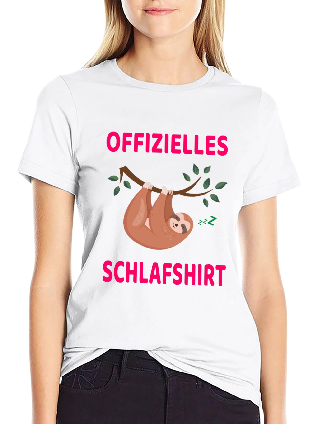 Funny Sloth Schlafshirt Graphic T-Shirt