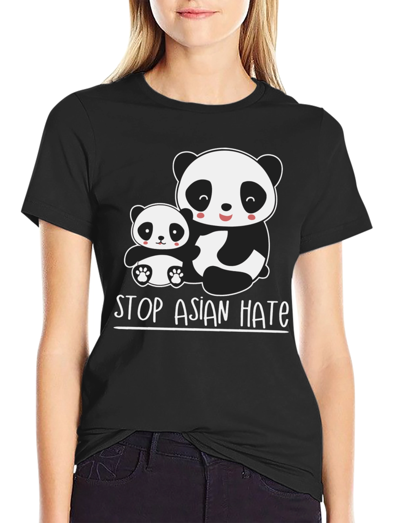 Stop Asian Hate Panda T-Shirt