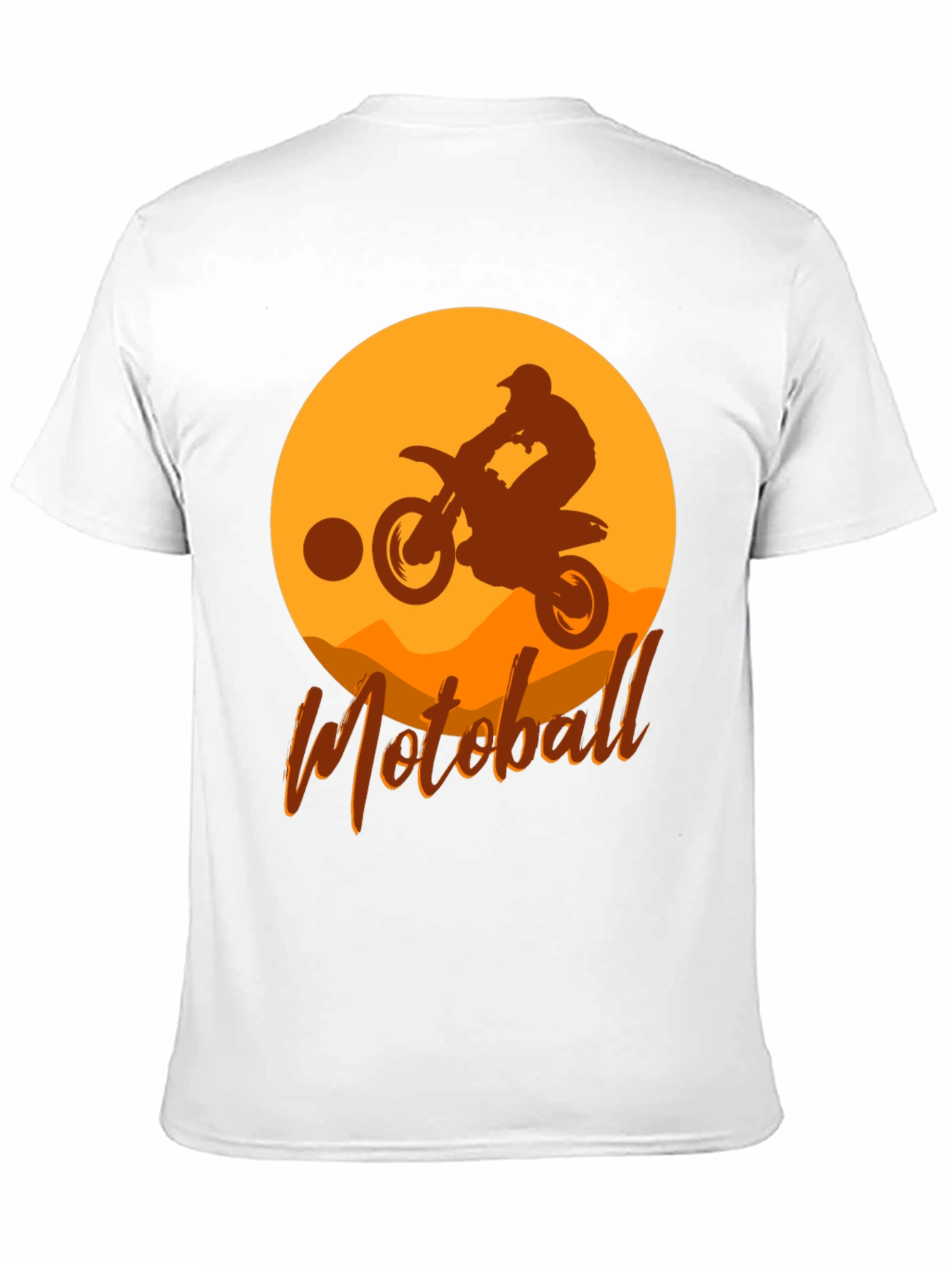Motoball Silhouette T-Shirt - Dirt Bike Rider Design