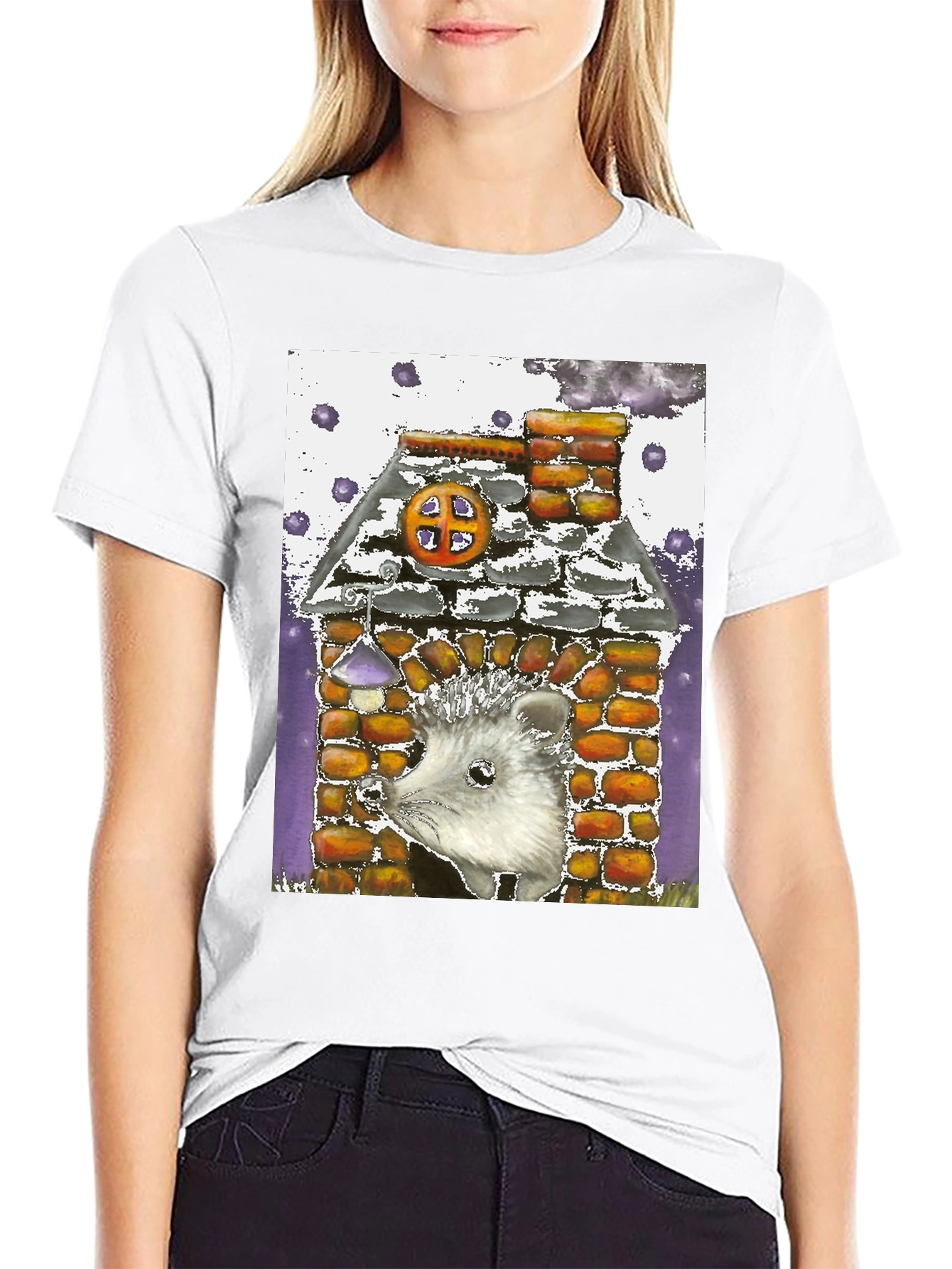 Hedgehog in Brick House T-Shirt