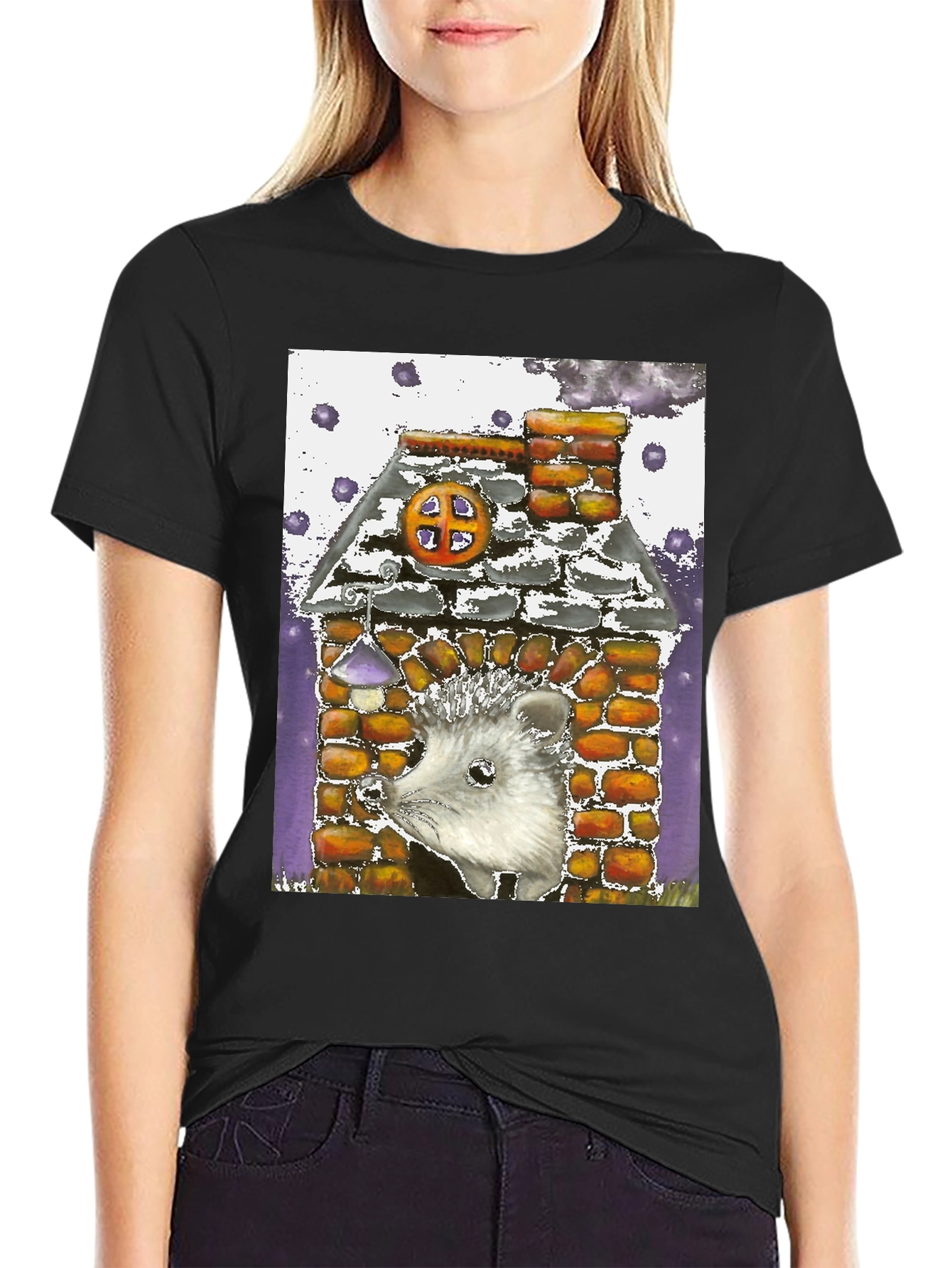 Hedgehog in Brick House T-Shirt