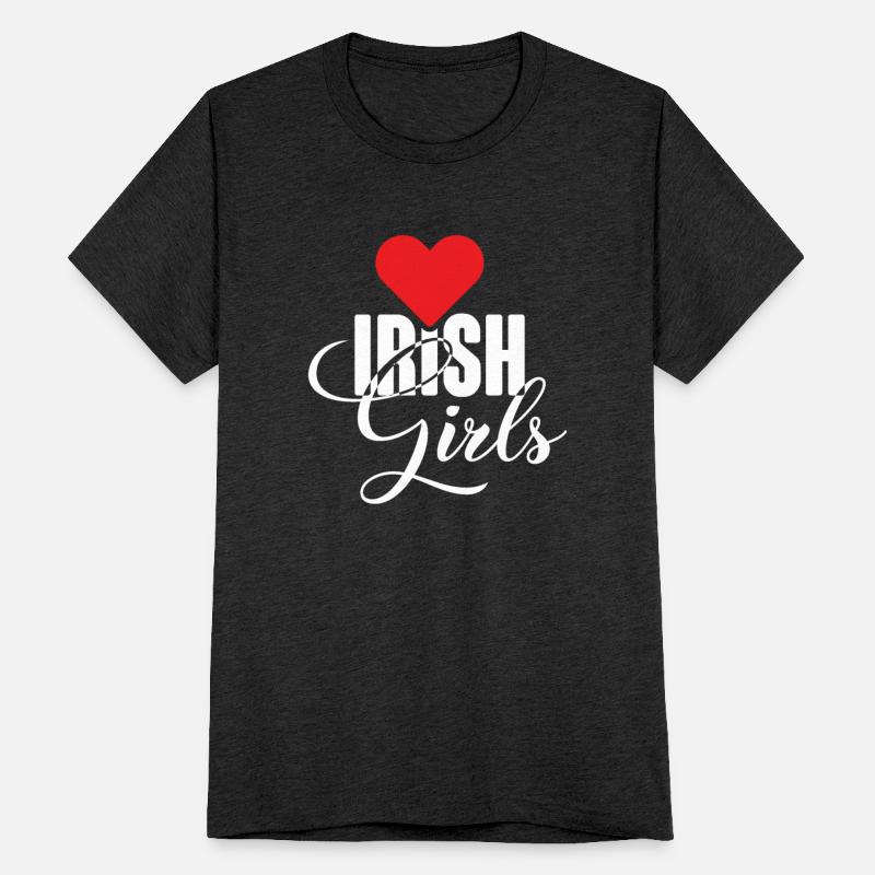 I love irish girls with red heart