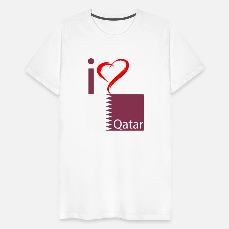 I love Qatar Flag Qatar
