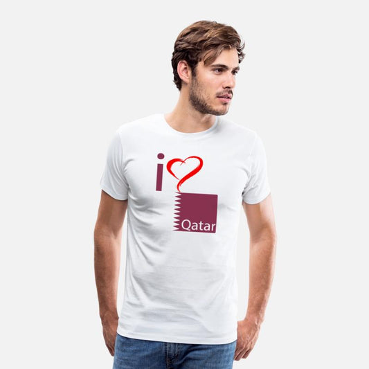 I love Qatar Flag Qatar