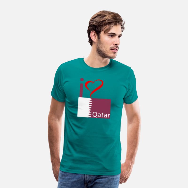 I love Qatar Flag Qatar