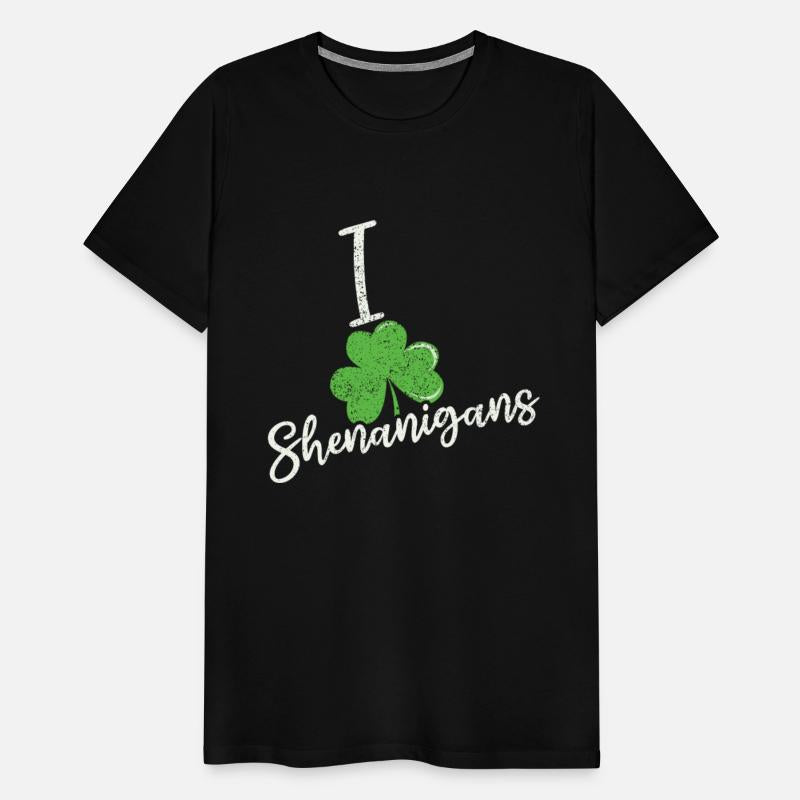 I Love Shenanigans Clover Shamrock Saint Patricks