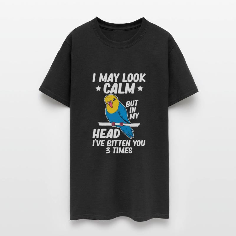 I May Look Calm Parrot Bird Budgerigar Funny