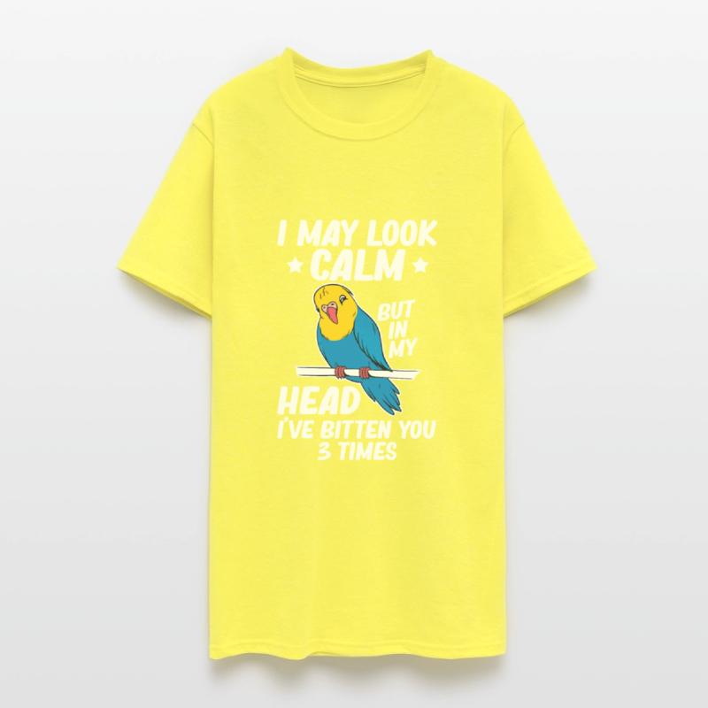 I May Look Calm Parrot Bird Budgerigar Funny