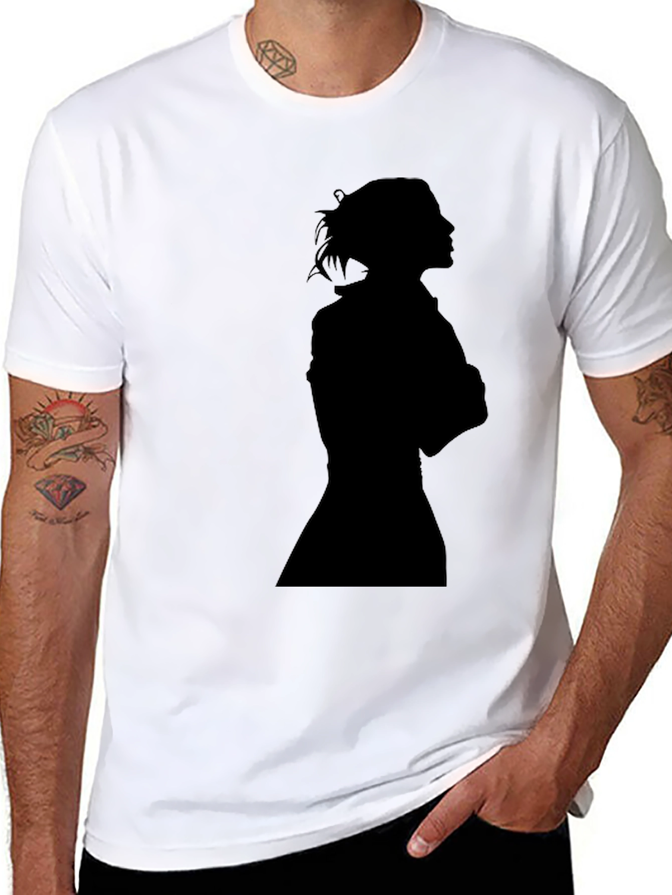 Silhouette Graphic Tee - Black