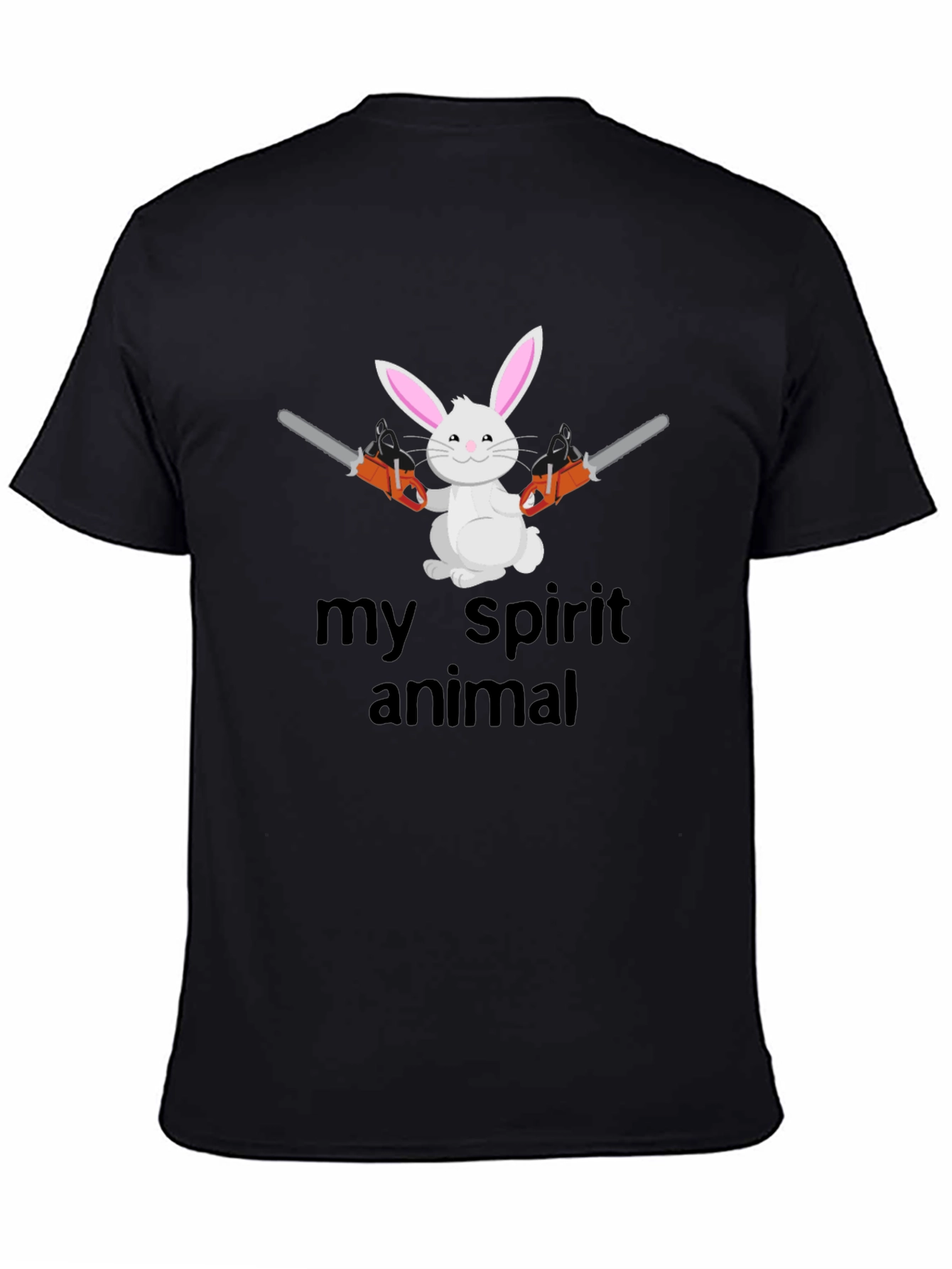 My Spirit Animal Bunny Chainsaw Graphic Tee