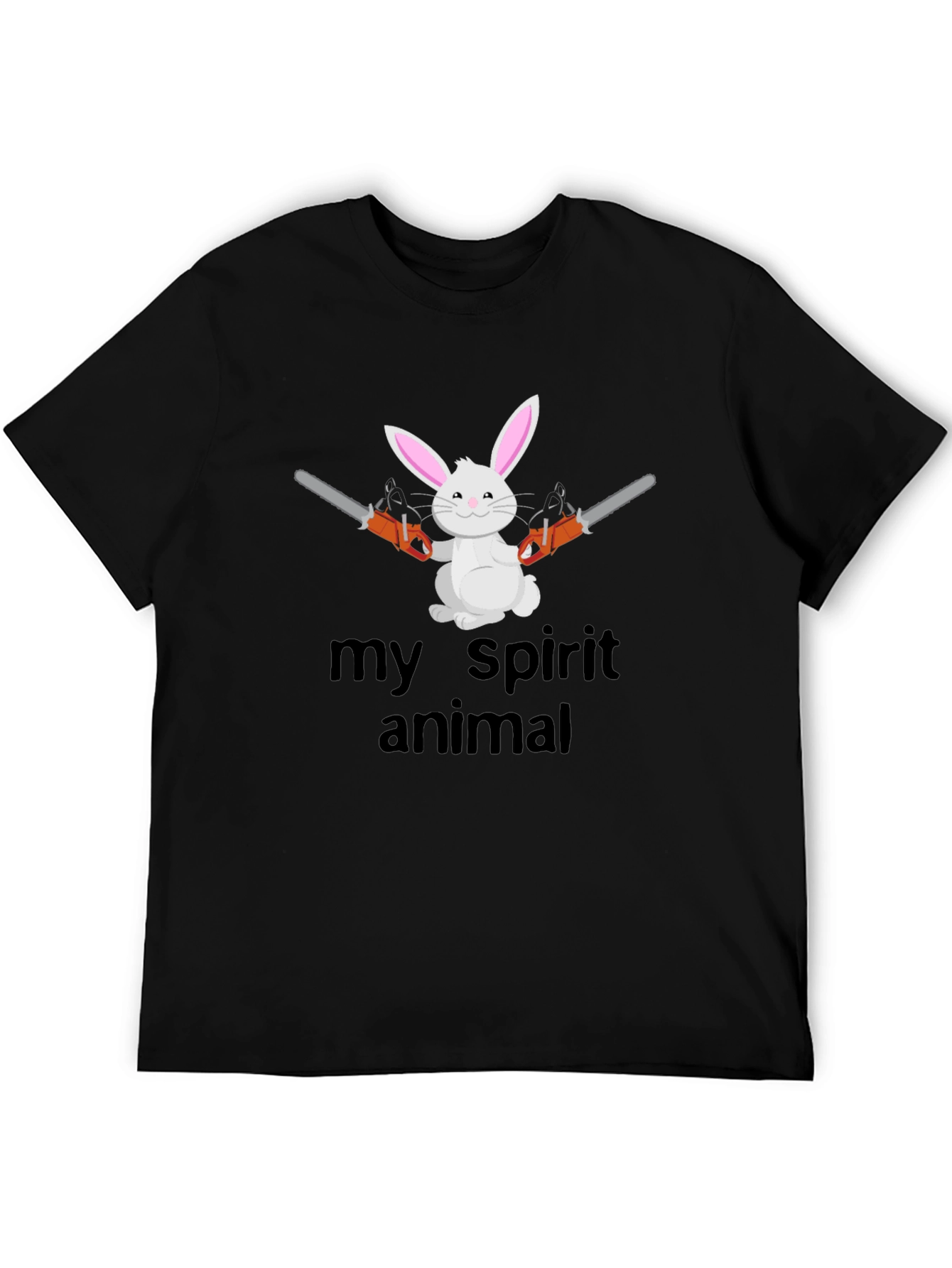 My Spirit Animal Bunny Chainsaw Graphic Tee