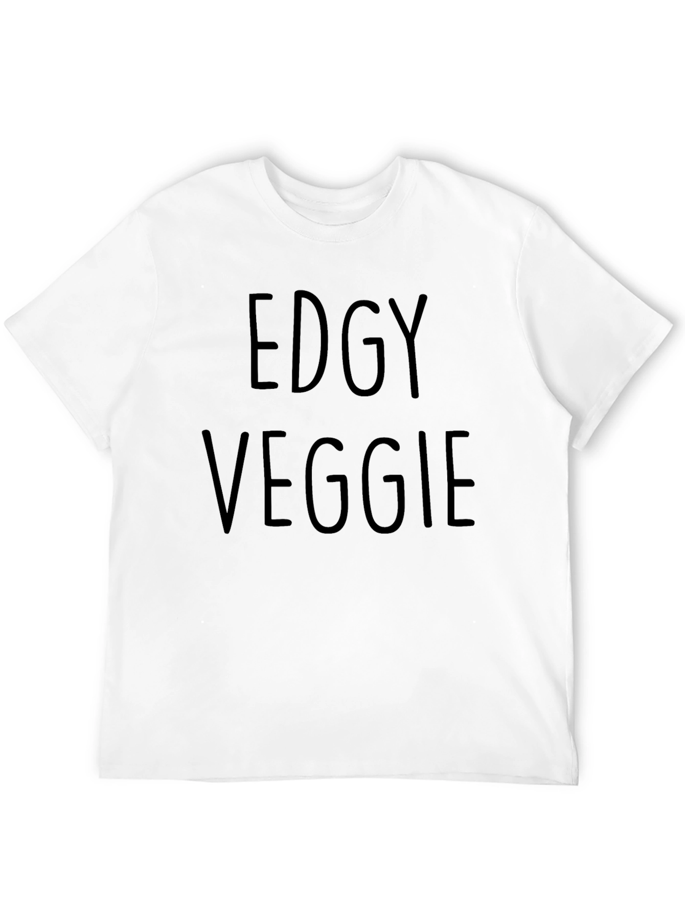 Edgy Veggie Black T-Shirt