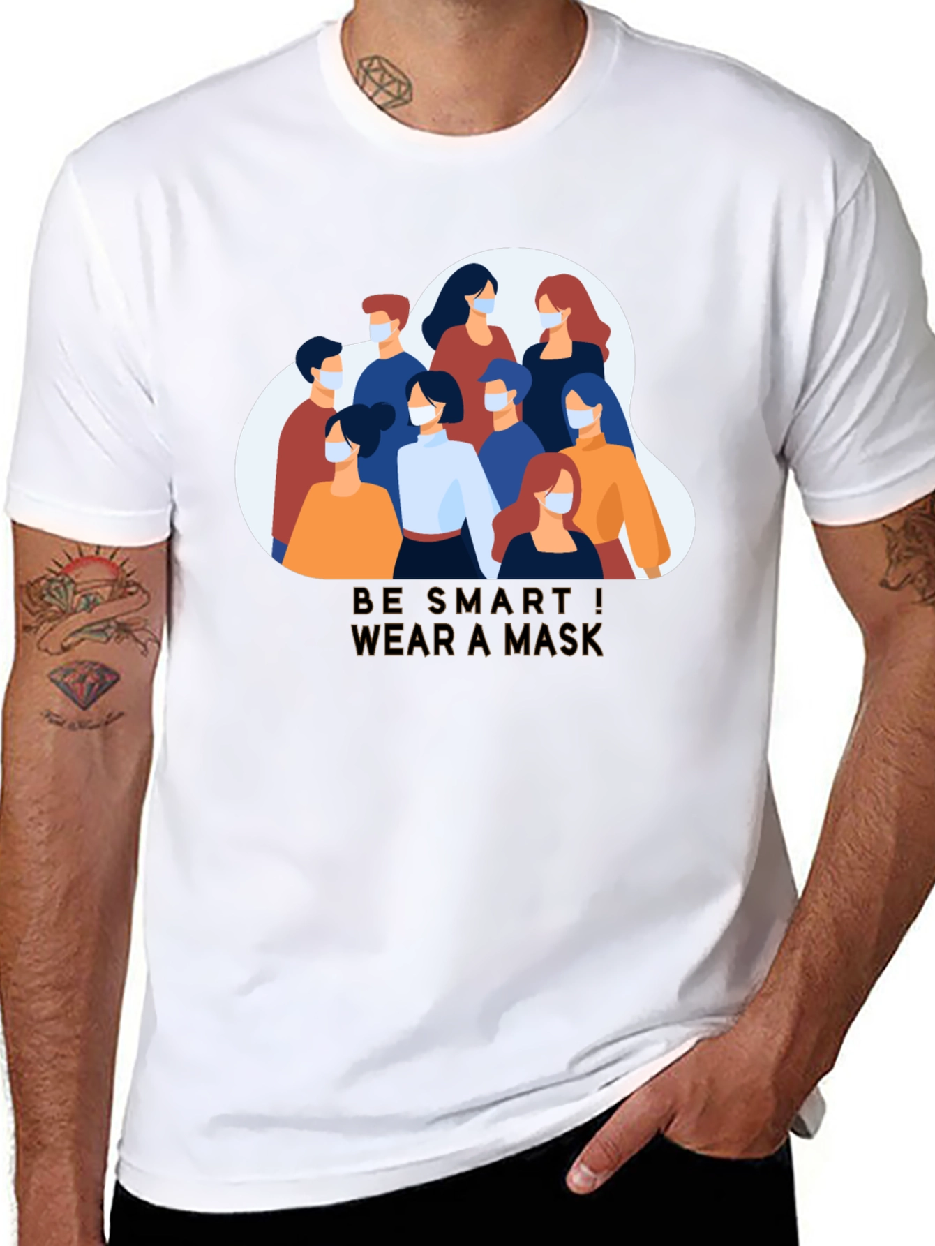 Be Smart Wear a Mask Graphic Tee