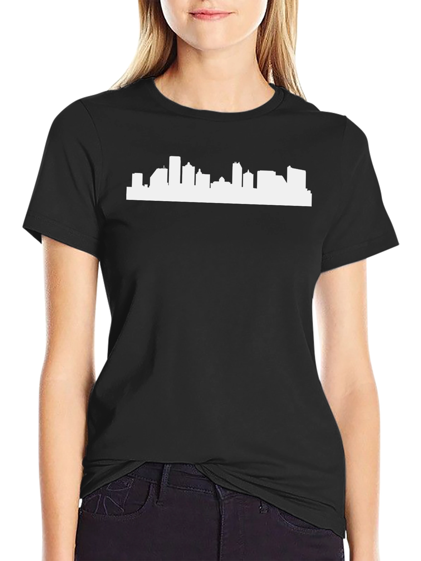 City Skyline Graphic T-Shirt - Modern Urban Design
