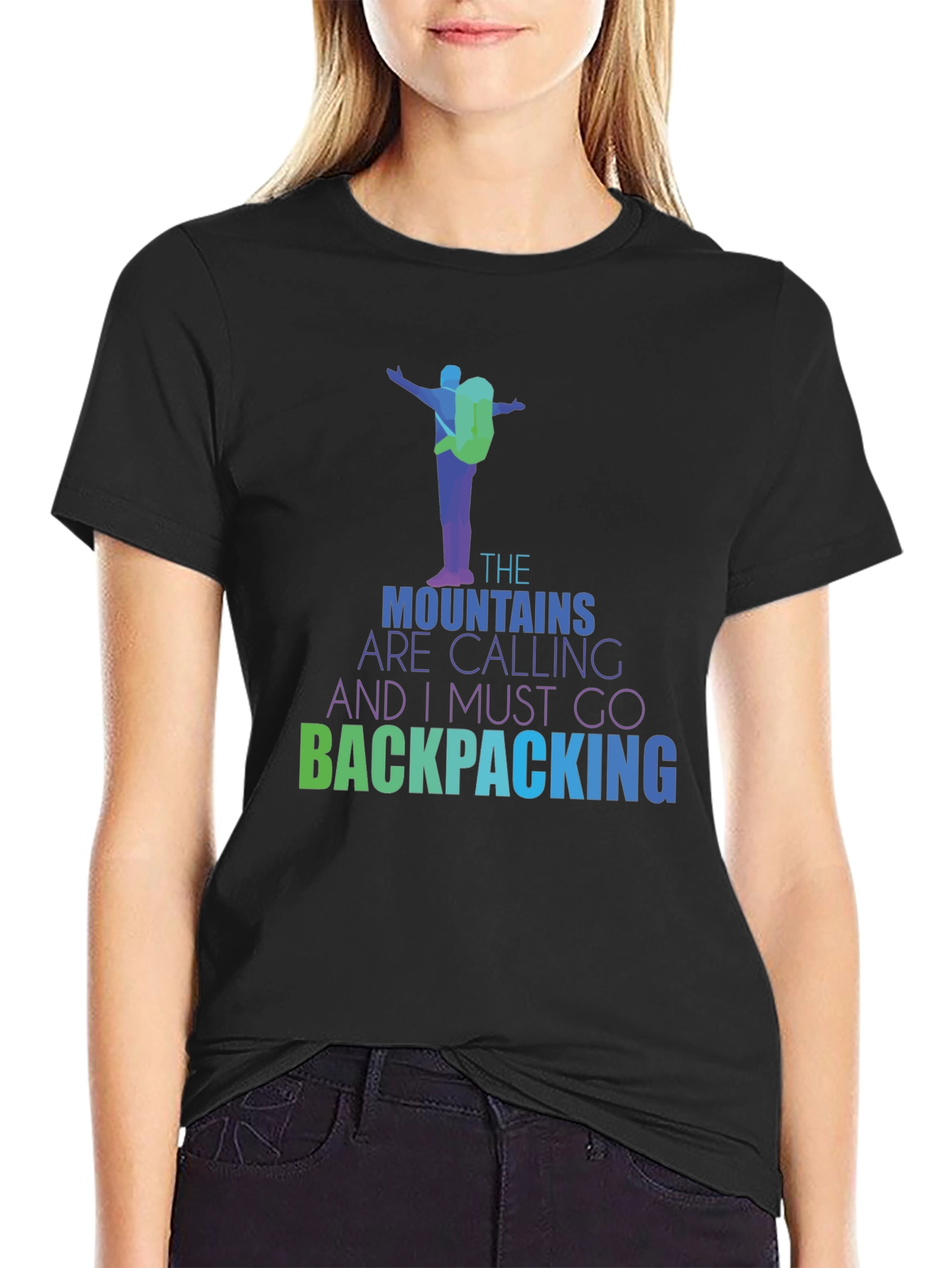 Mountains Are Calling Backpacking T-Shirt