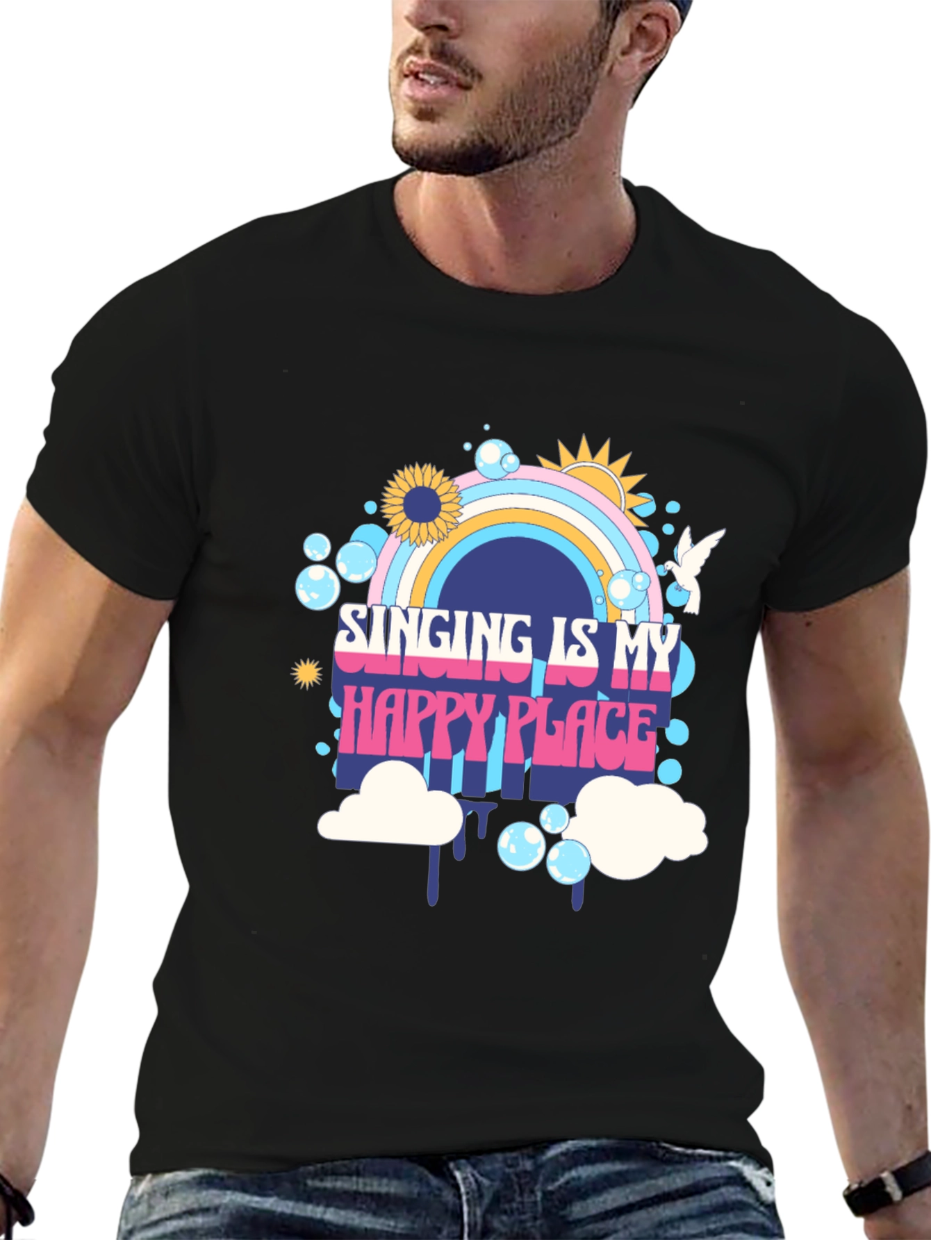 Singing Is My Happy Place Graphic Tee