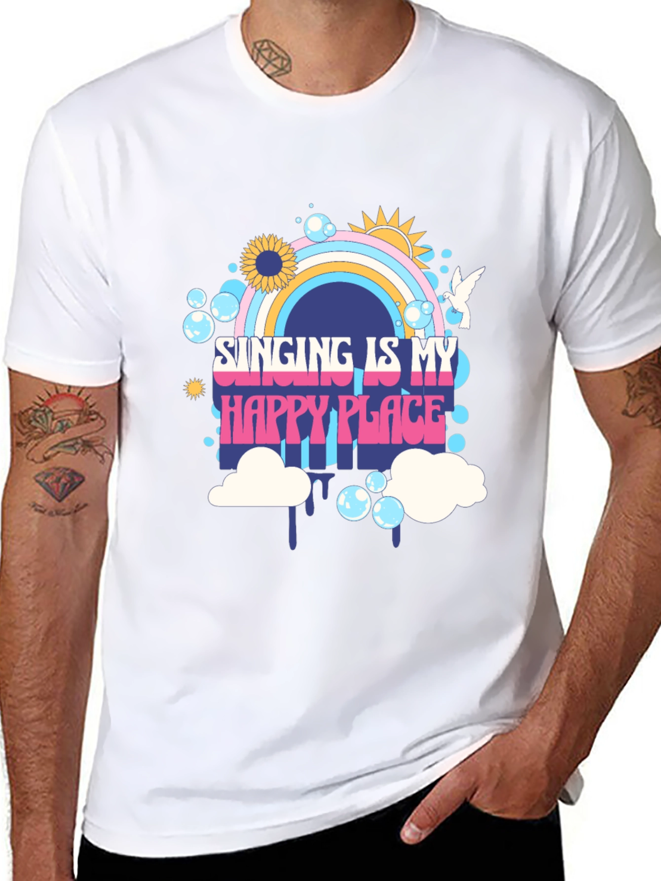Singing Is My Happy Place Graphic Tee