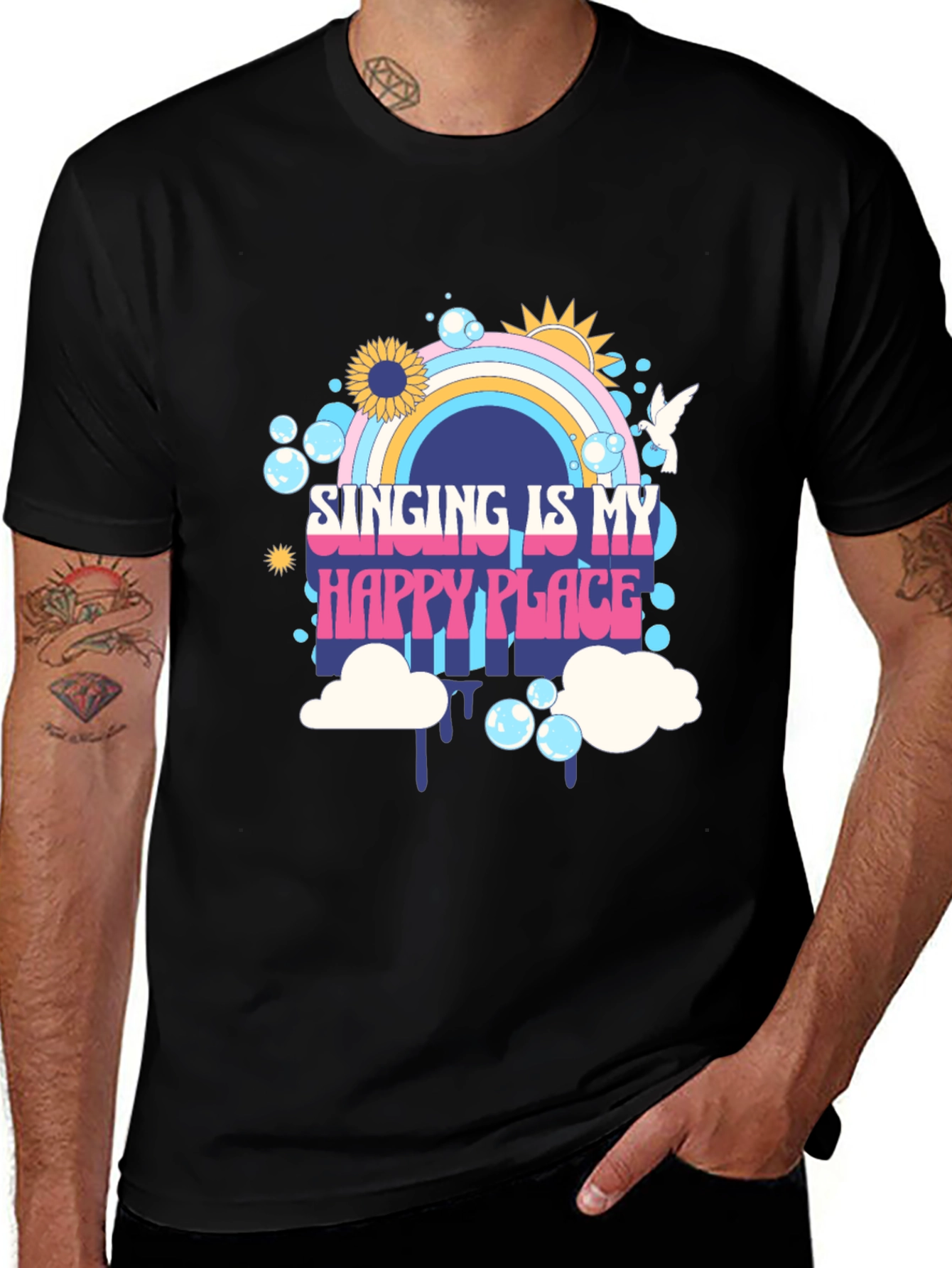 Singing Is My Happy Place Graphic Tee