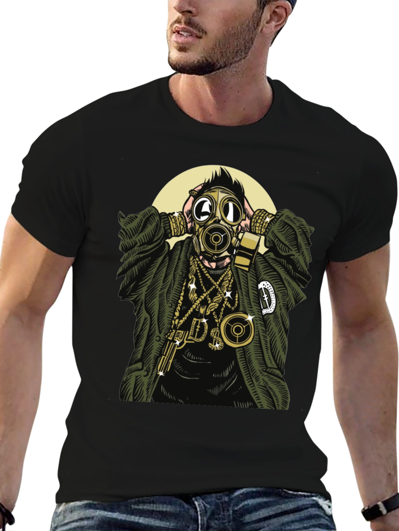 Gas Mask Graphic T-Shirt