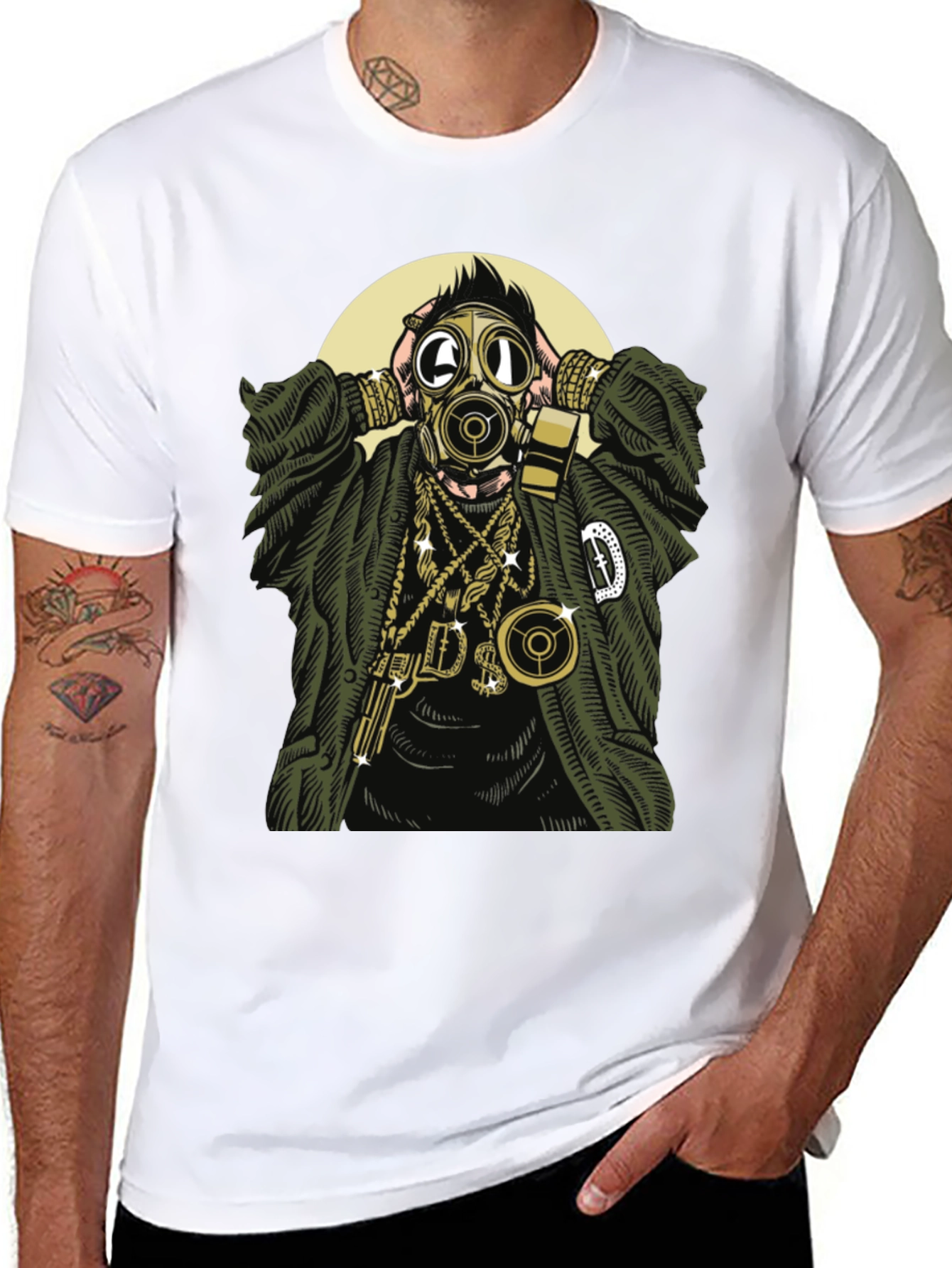 Gas Mask Graphic T-Shirt