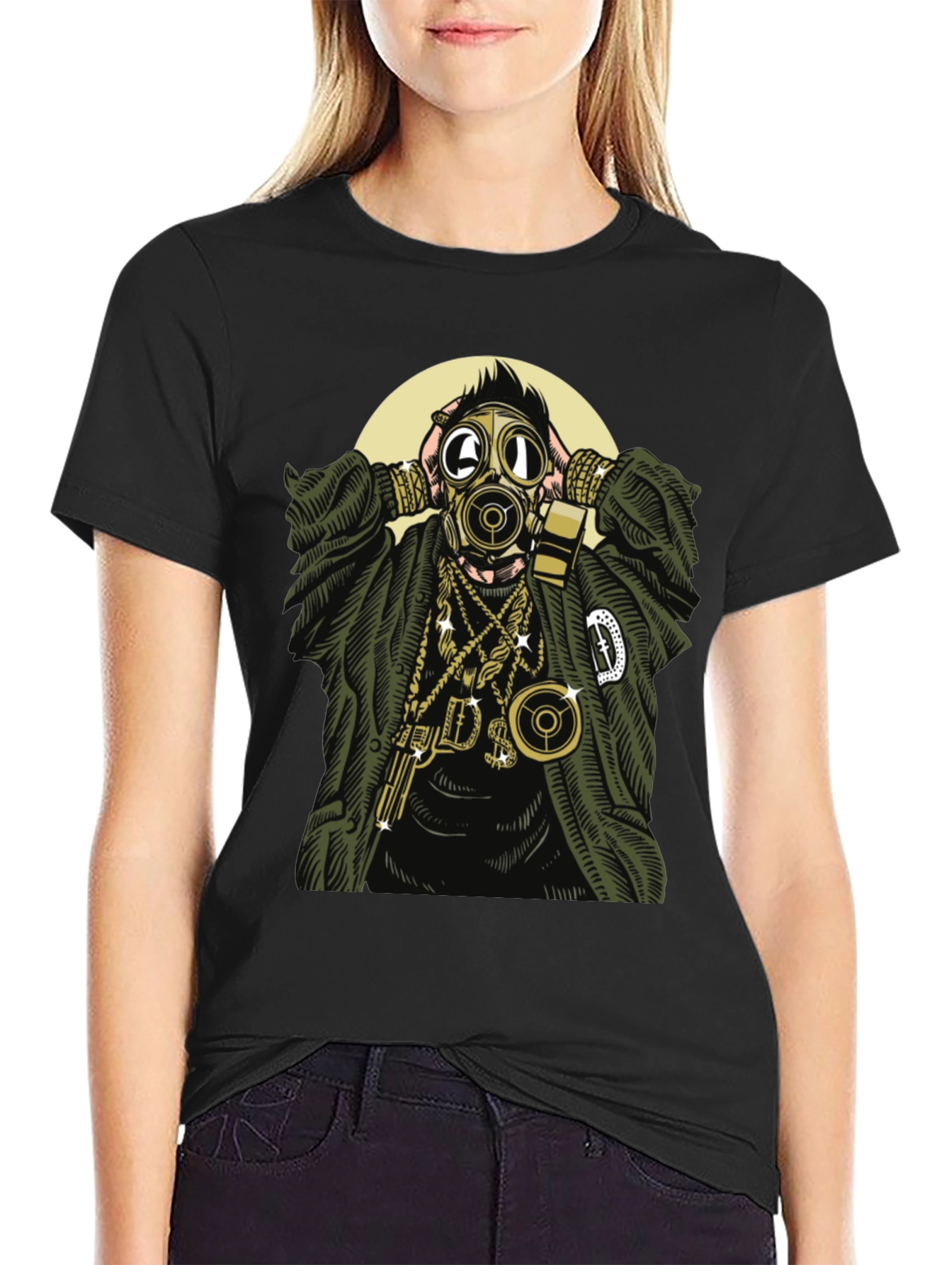 Gas Mask Graphic T-Shirt