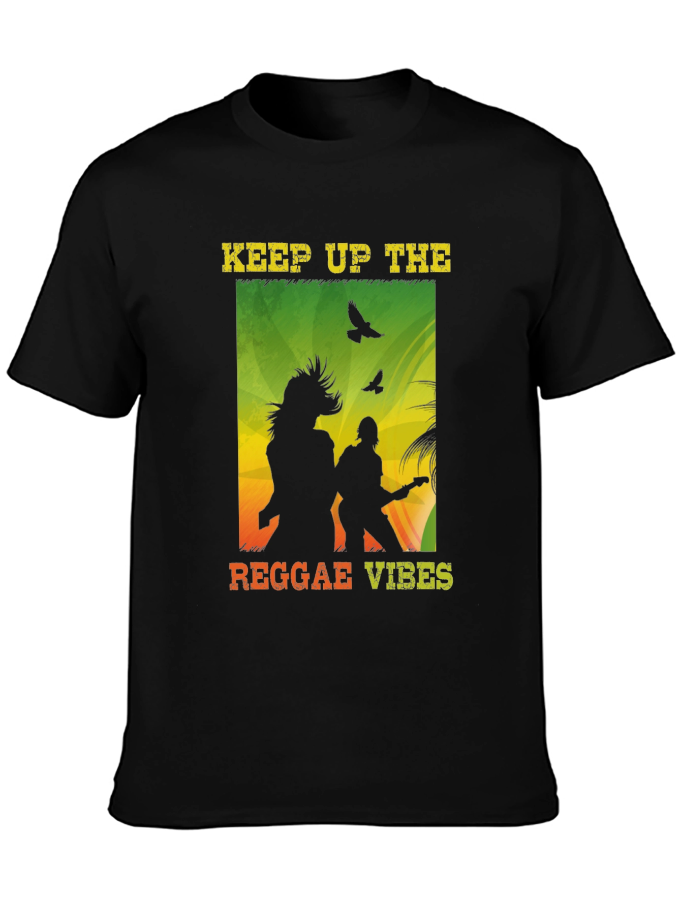 Keep Up The Reggae Vibes Graphic T-Shirt