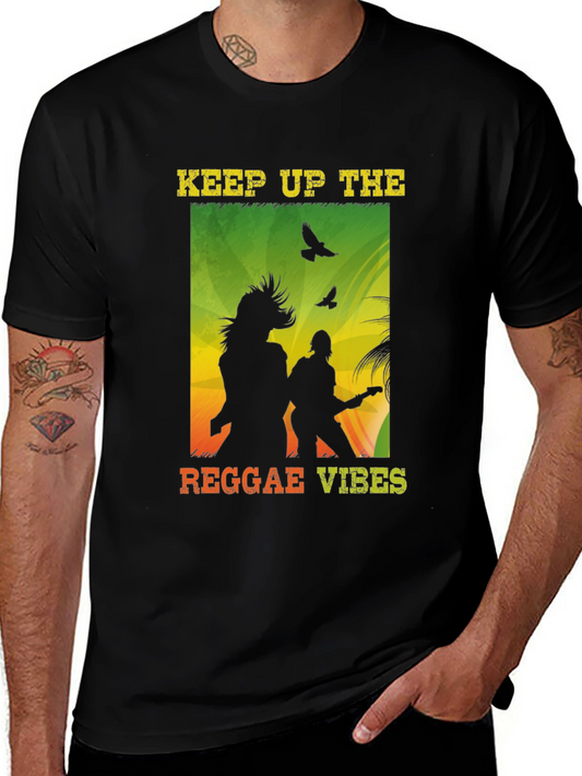 Keep Up The Reggae Vibes Graphic T-Shirt
