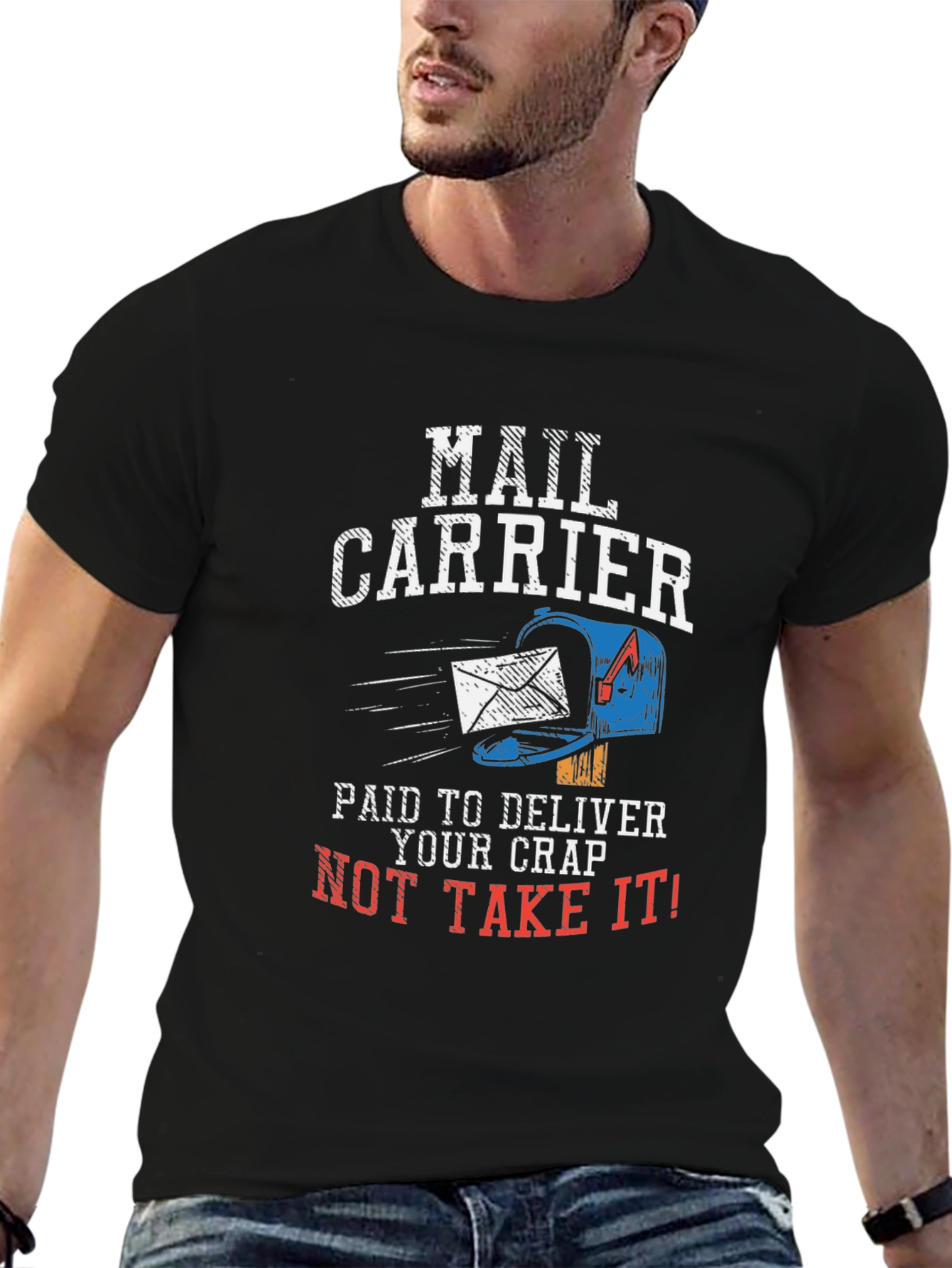 Mail Carrier Funny Graphic T-Shirt