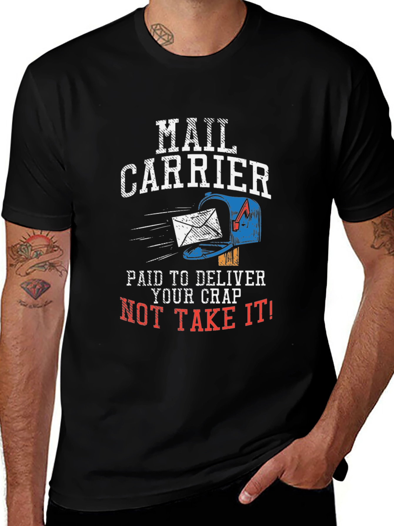 Mail Carrier Funny Graphic T-Shirt