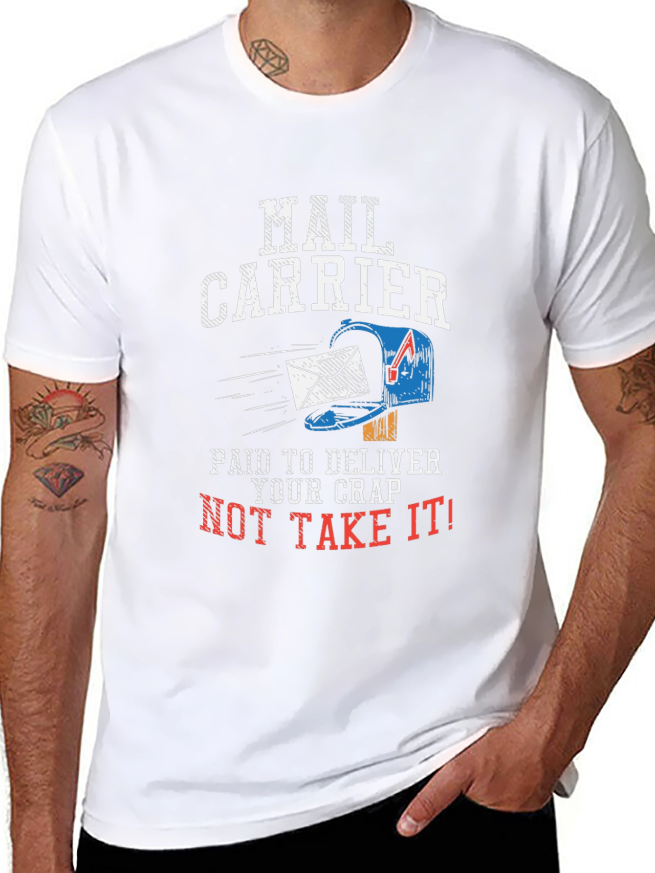 Mail Carrier Funny Graphic T-Shirt
