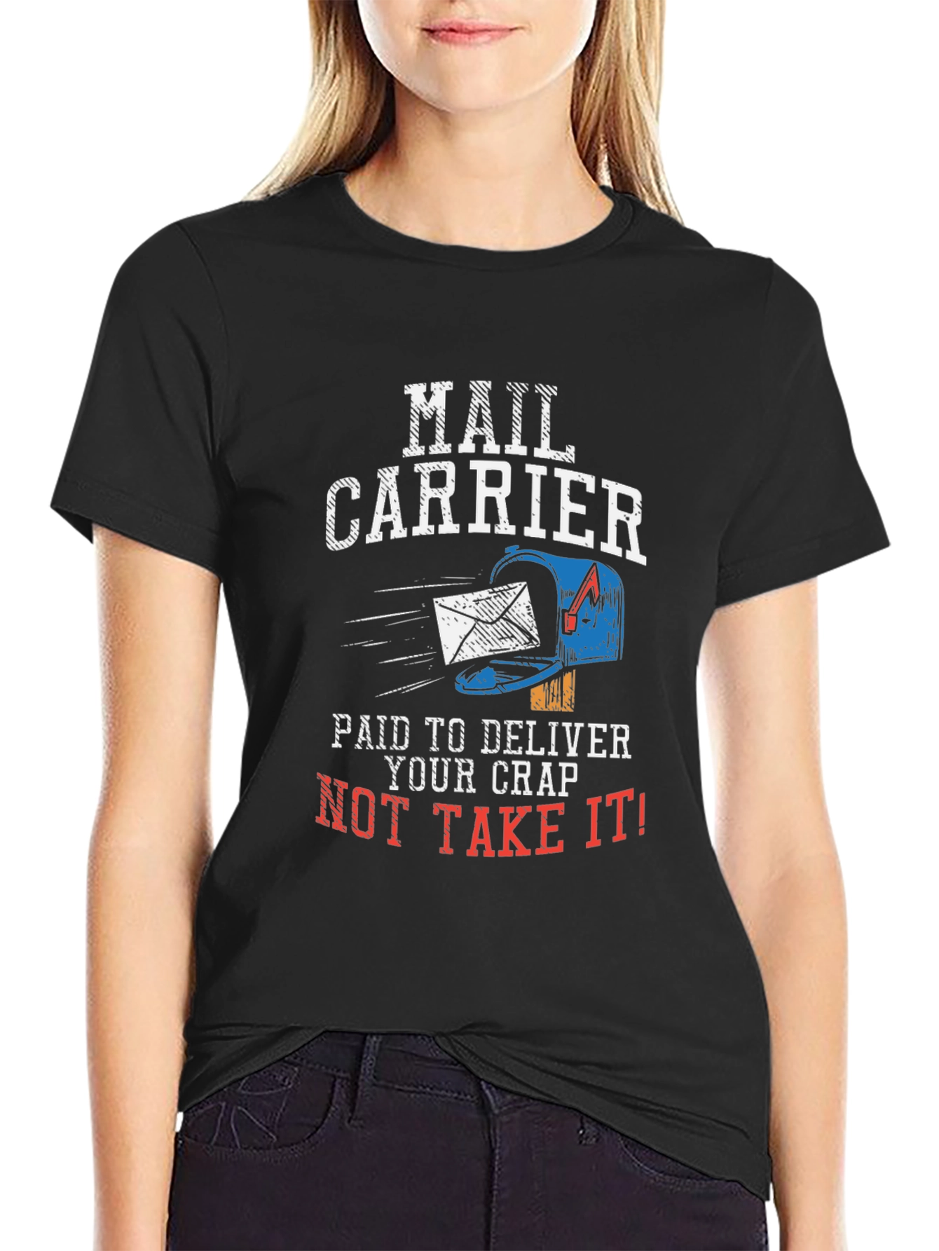 Mail Carrier Funny Graphic T-Shirt