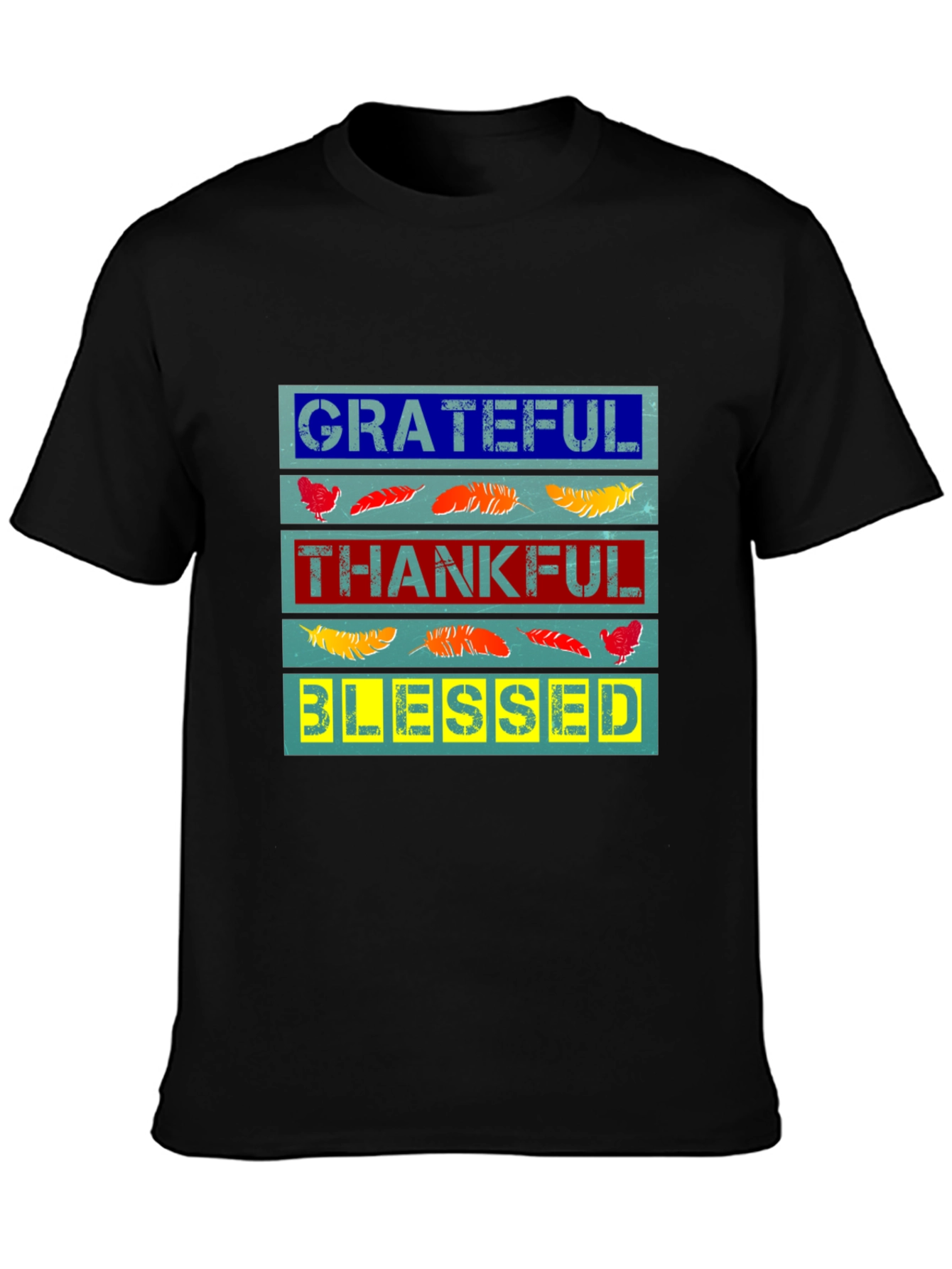 Grateful Thankful Blessed Graphic Tee