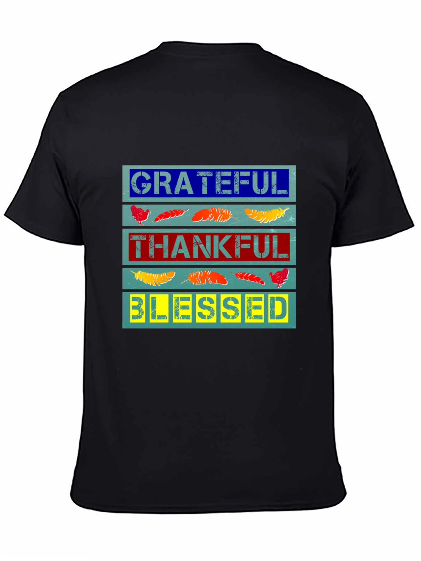 Grateful Thankful Blessed Graphic Tee