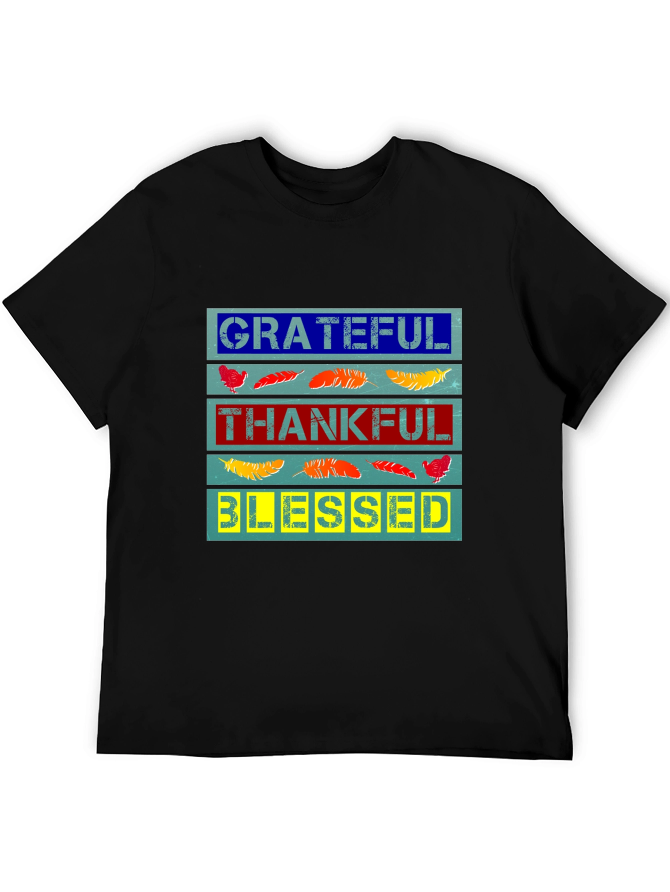 Grateful Thankful Blessed Graphic Tee