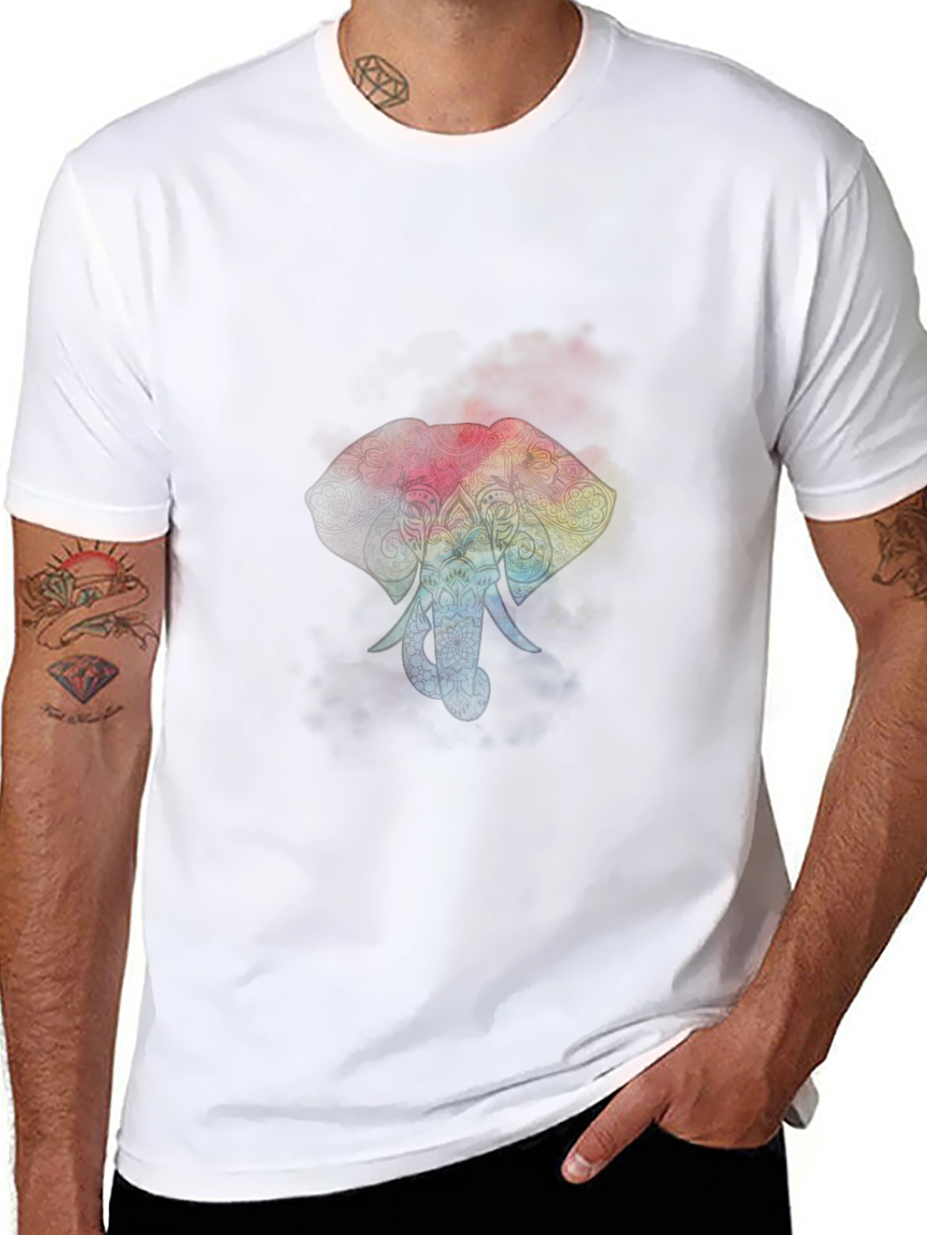 Elephant Mandala T-Shirt - Unique Design