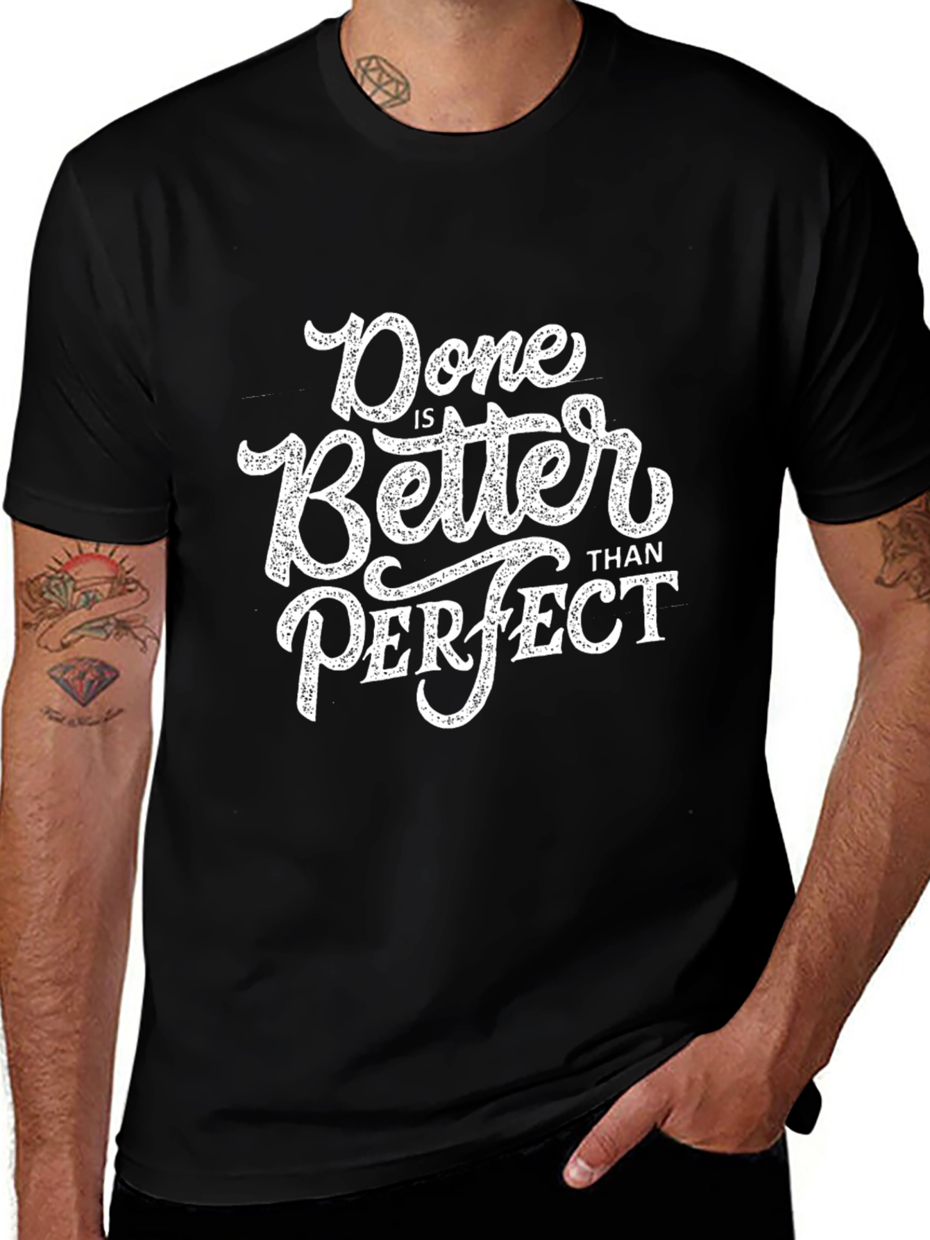 Done is Better Than Perfect Black T-Shirt