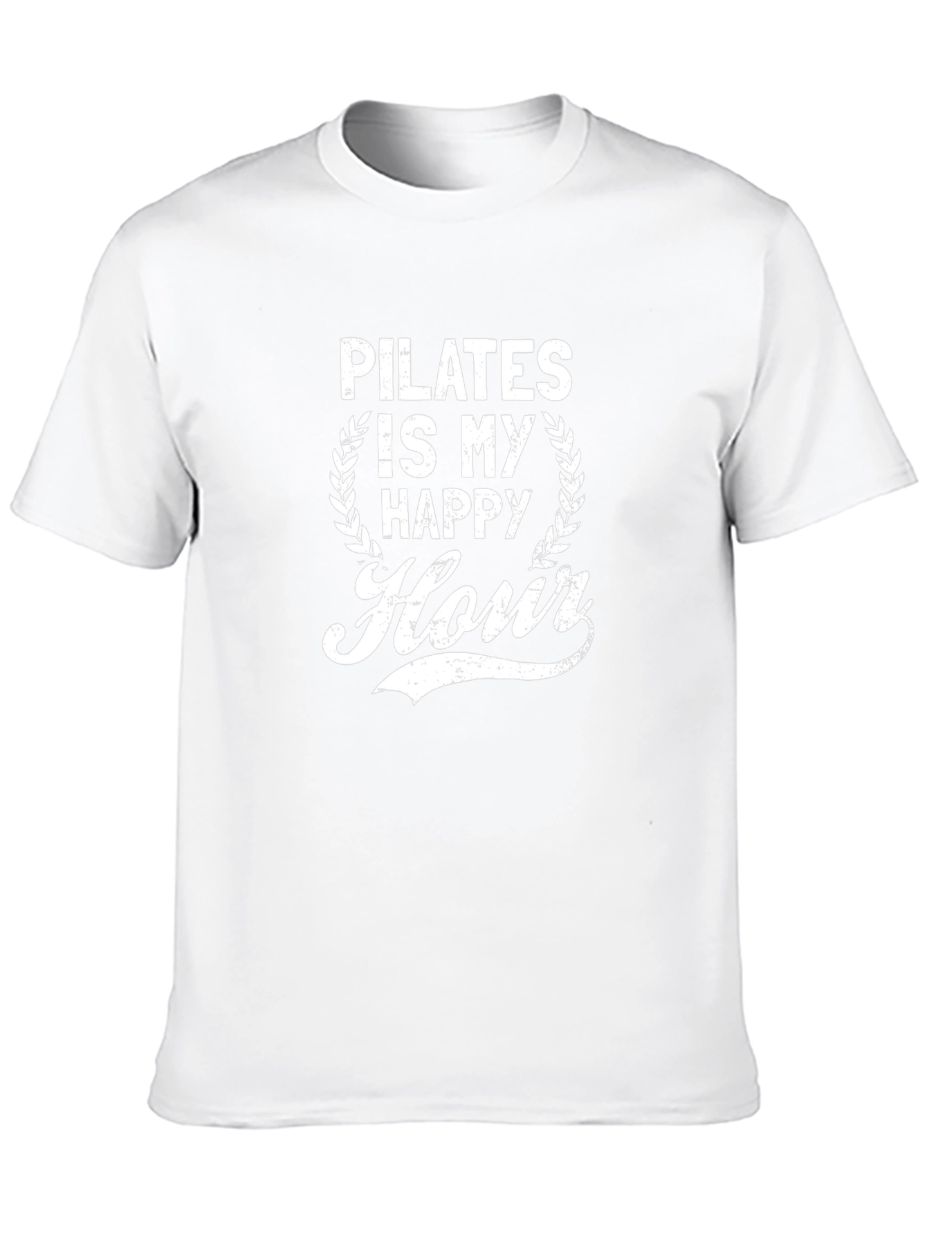 Pilates is My Happy Hour Black T-Shirt
