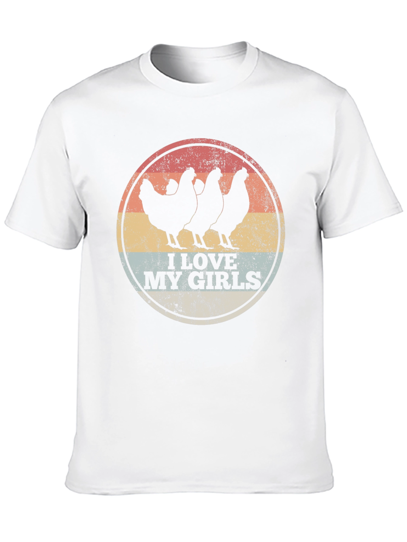 I Love My Girls Chicken Graphic Tee