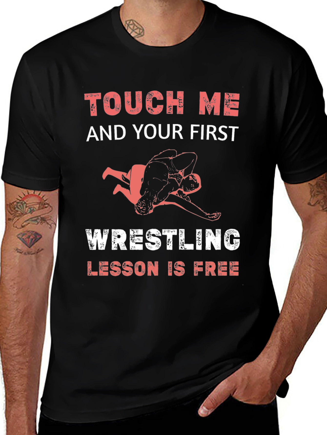 Wrestling Lesson Graphic T-Shirt