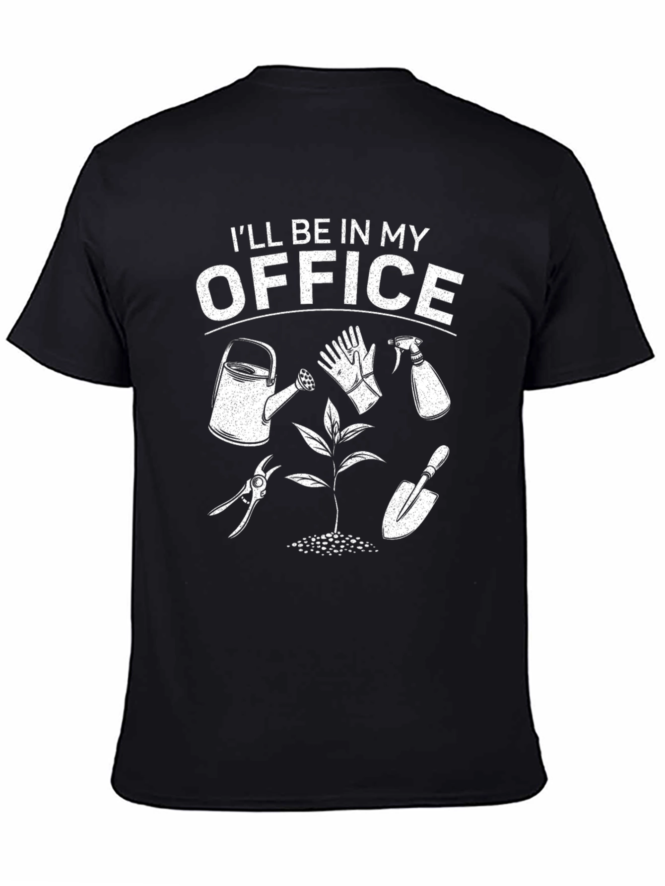 Gardeners Office T-Shirt - Black Cotton Blend