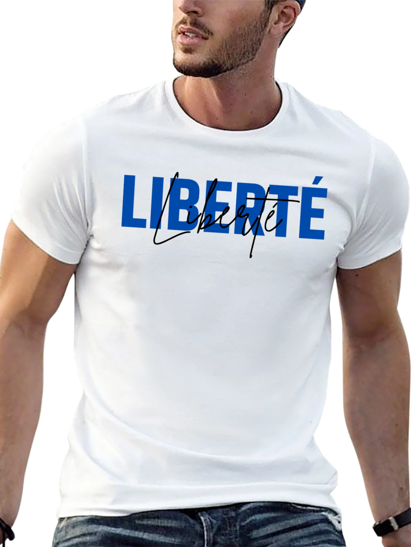 Liberté Graphic Tee - Black Short Sleeve T-Shirt