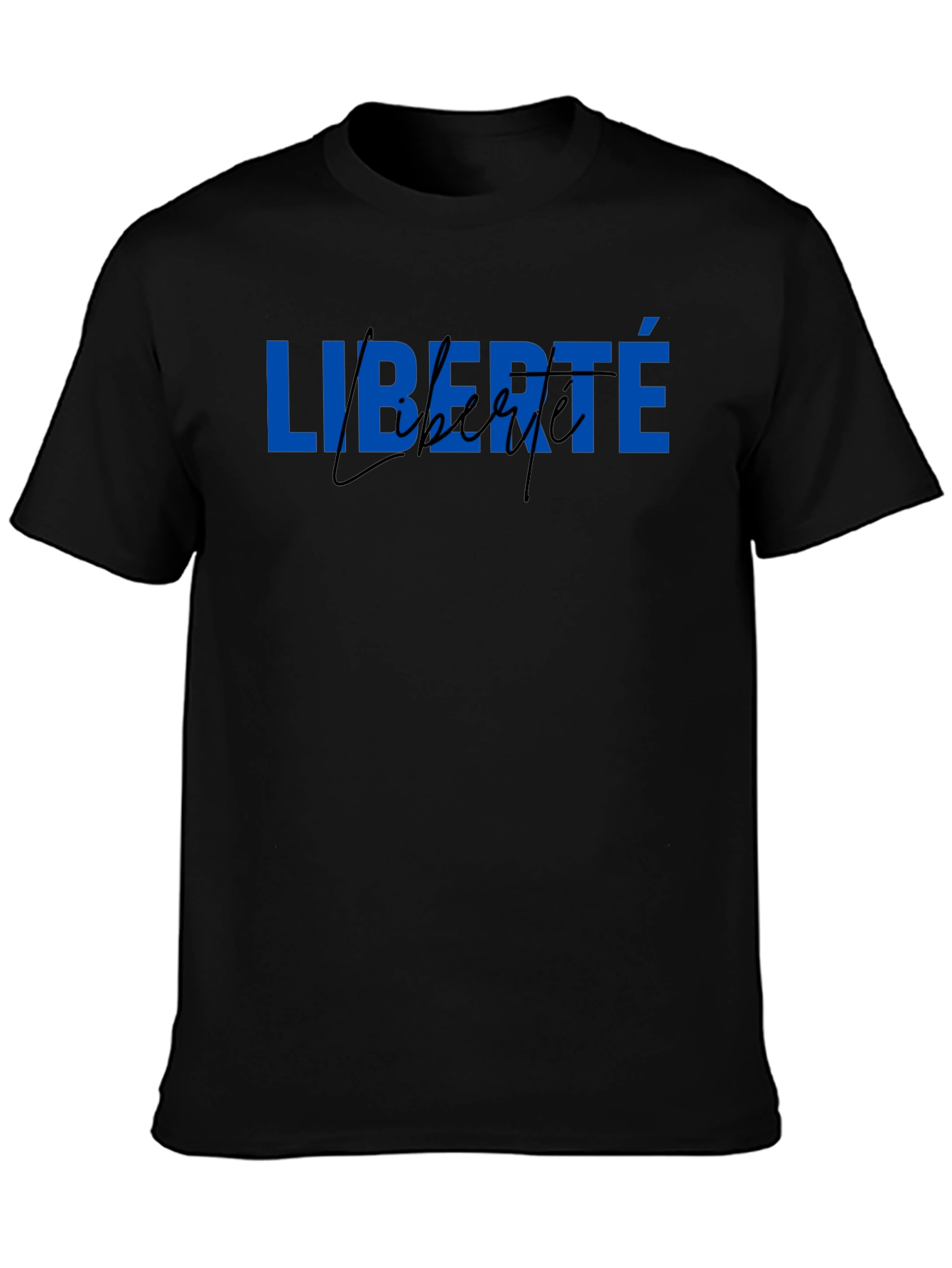Liberté Graphic Tee - Black Short Sleeve T-Shirt