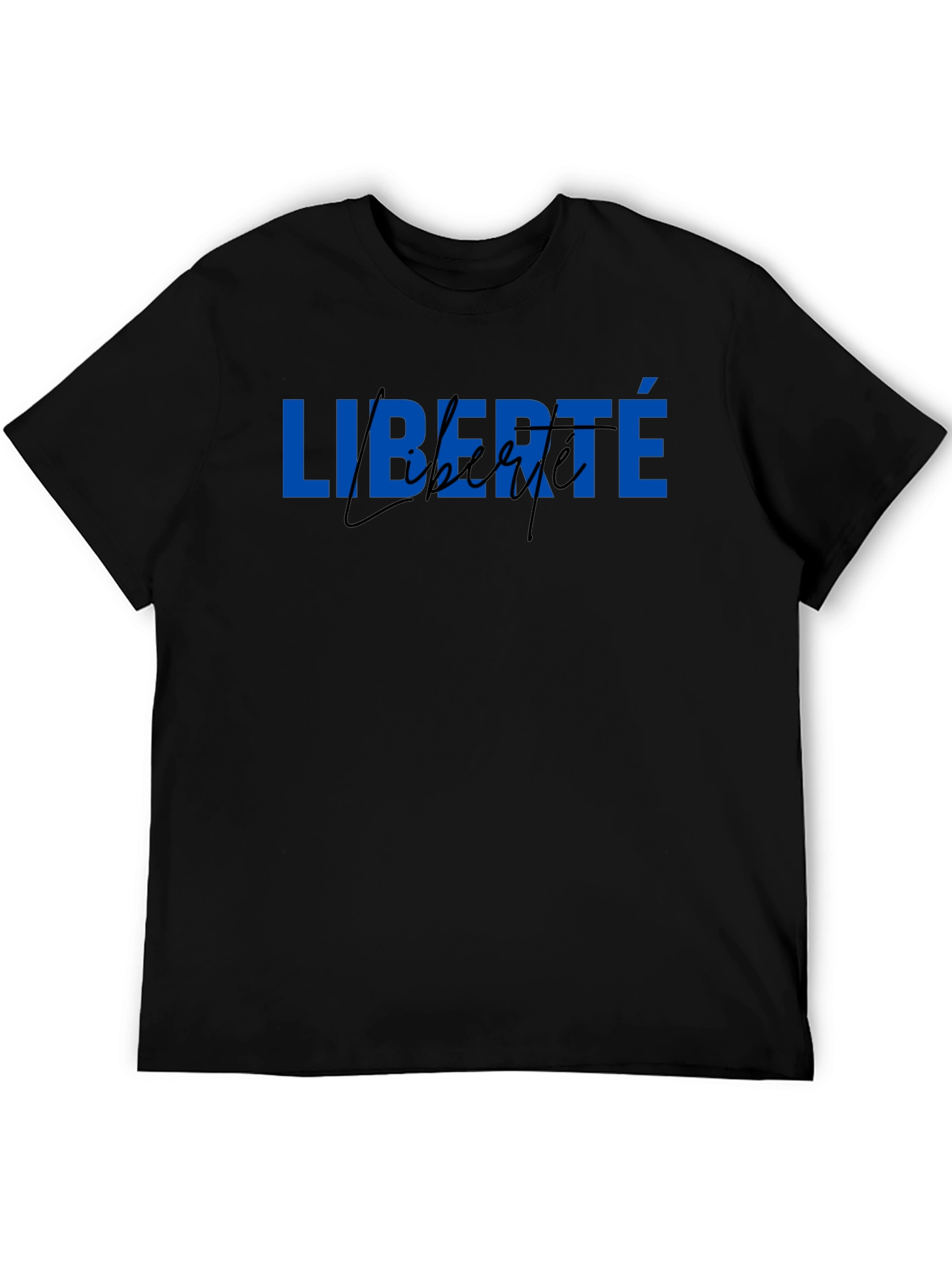 Liberté Graphic Tee - Black Short Sleeve T-Shirt