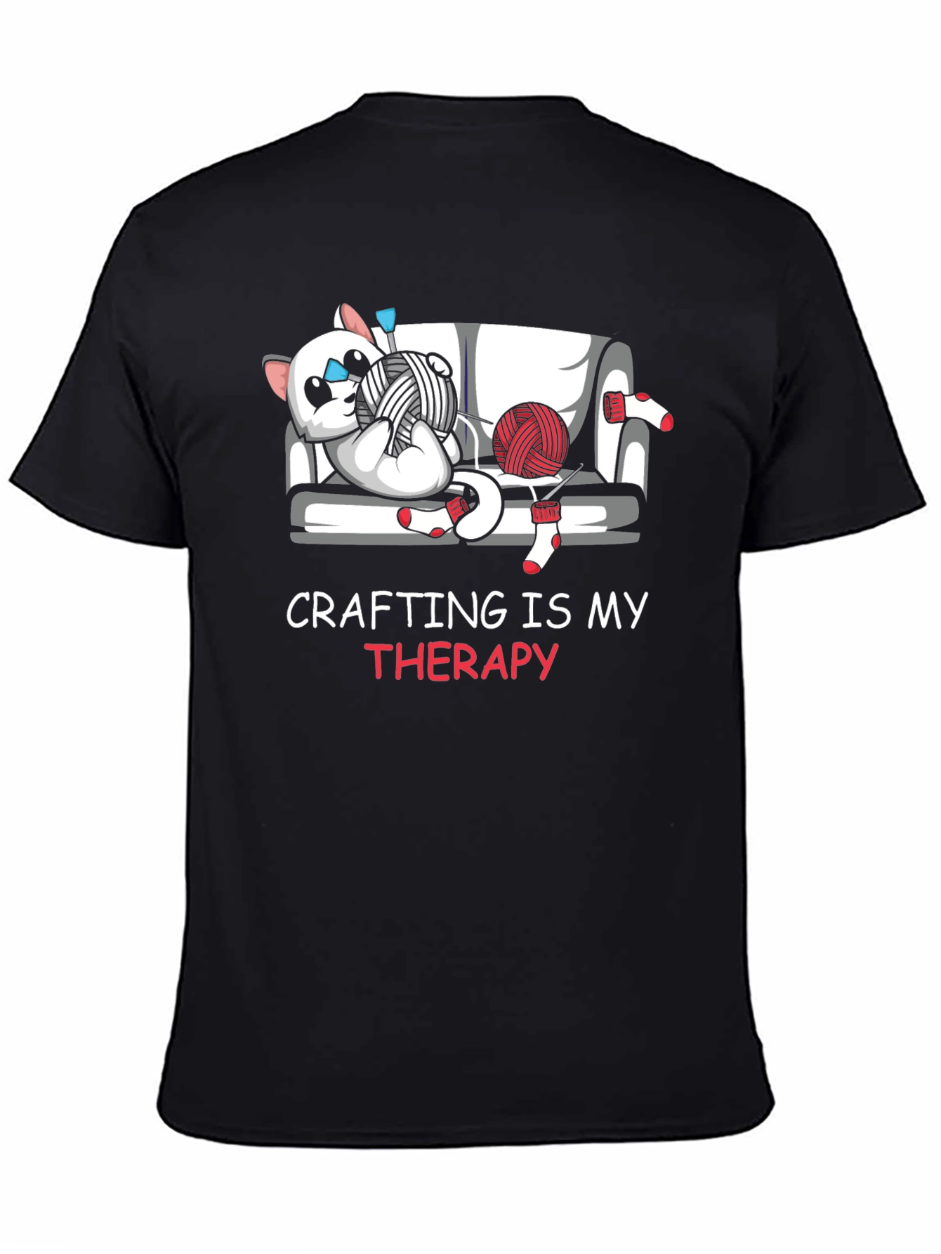 Crafting Is My Therapy Graphic T-Shirt